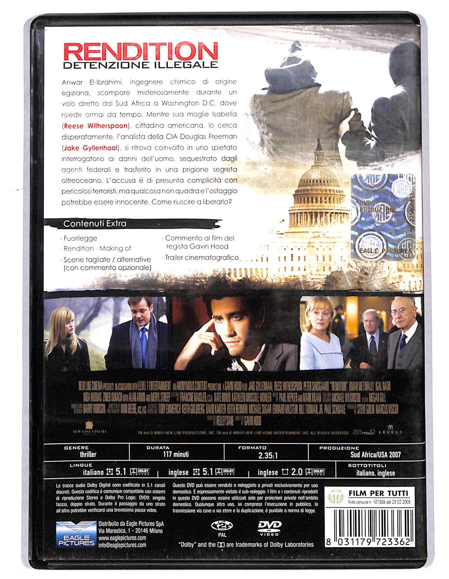 EBOND Rendition Detenzione illegale NOLEGGIO DVD DB803427