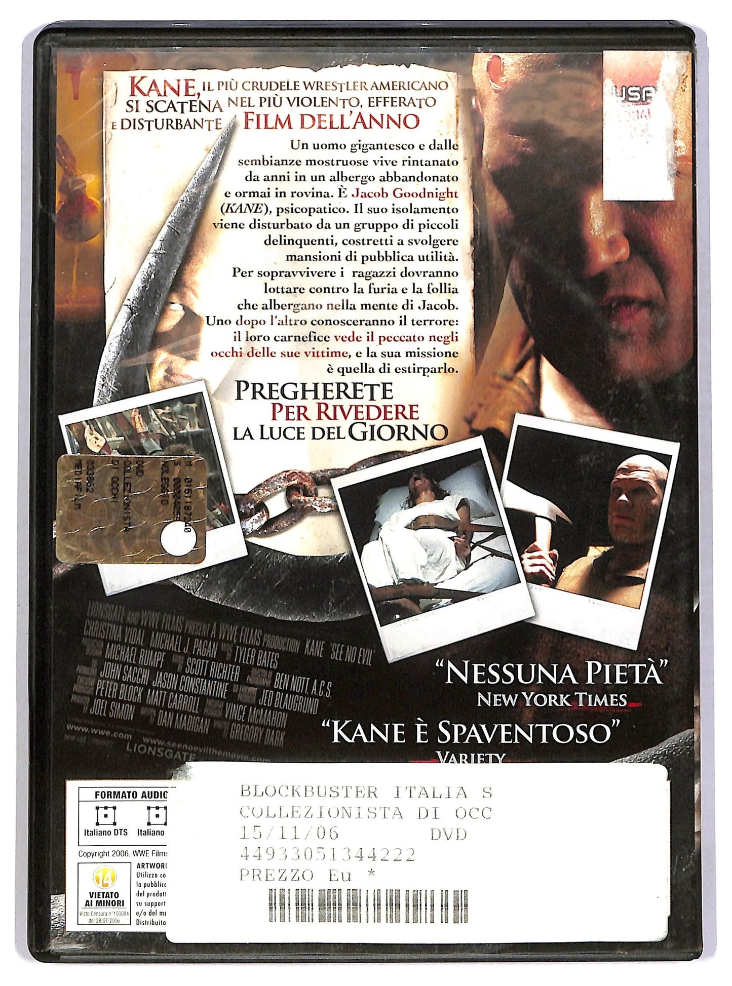 EBOND Il collezionista di occhi Noleggio DVD DB804316