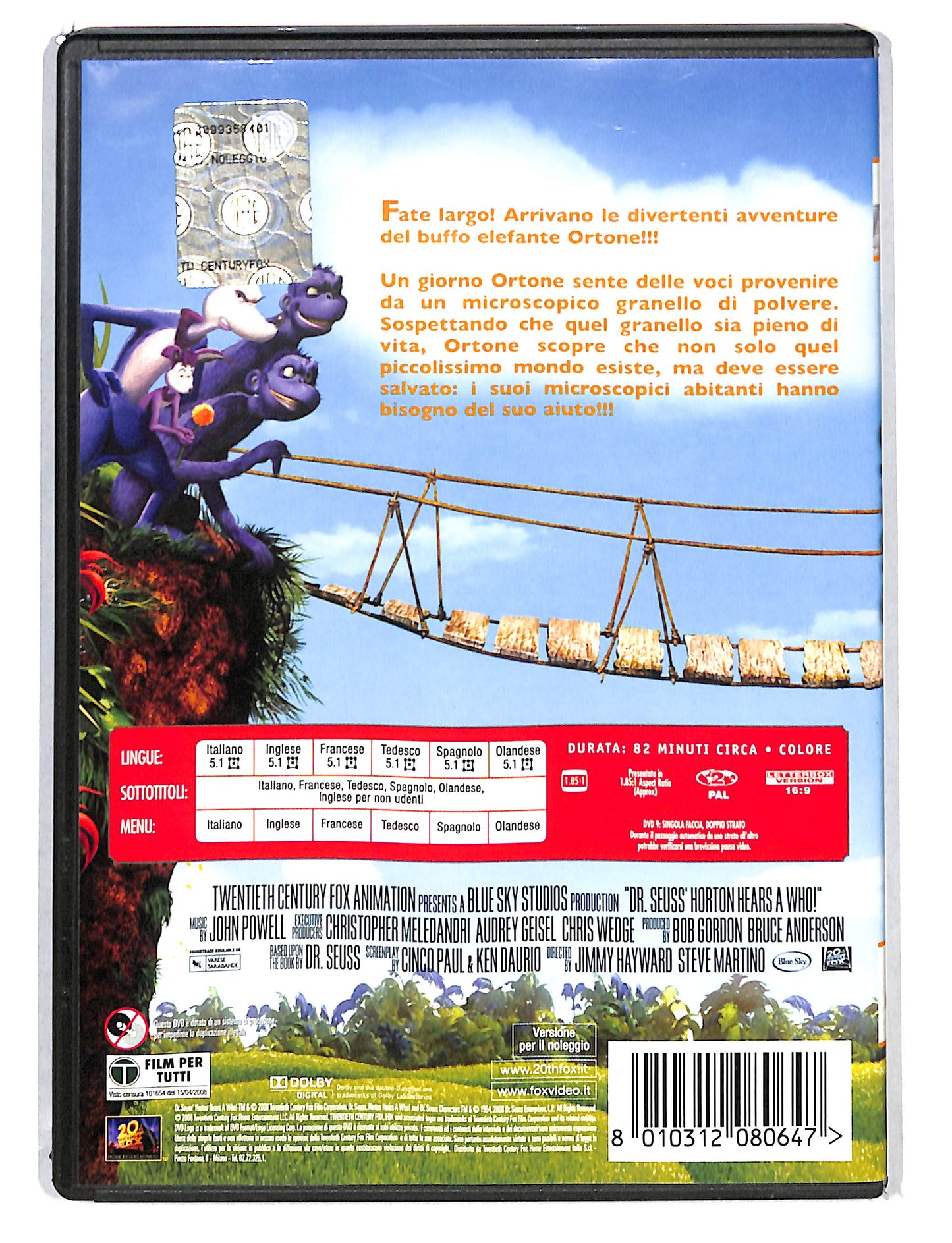 EBOND Ortone e il mondo dei chi NOLEGGIO DVD DB804355