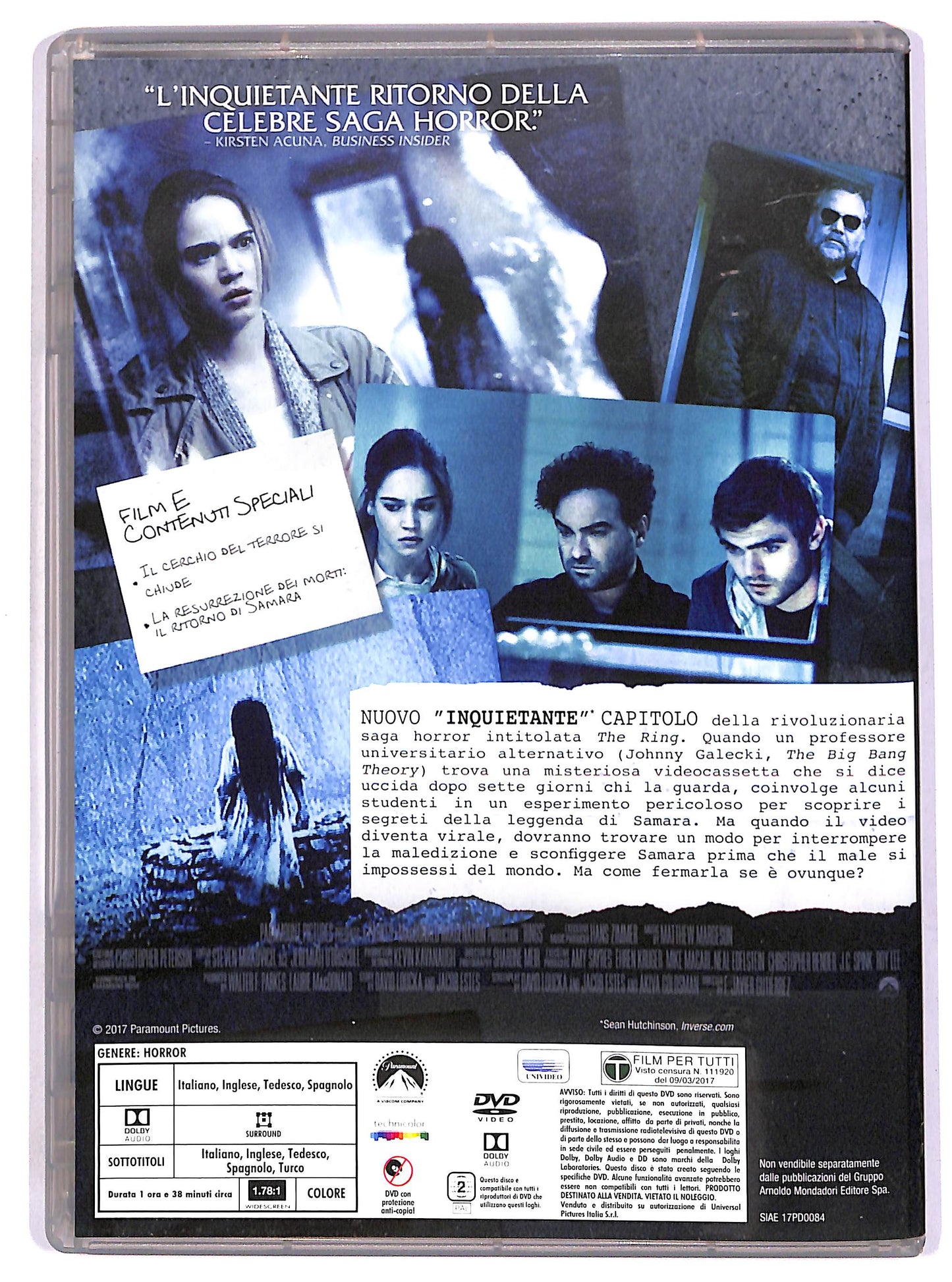 EBOND The Ring 3 EDITORIALE DVD DB804919