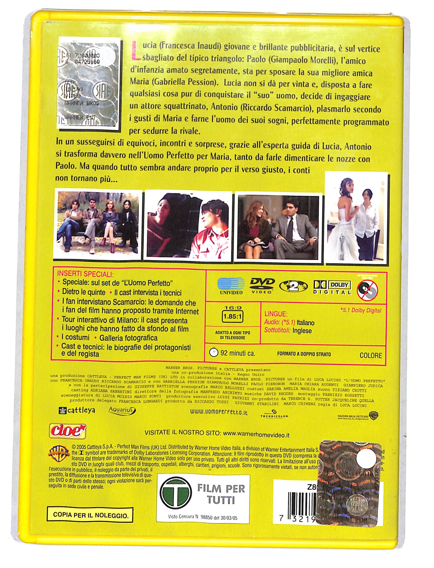 EBOND L'uomo perfetto NOLEGGIO DVD DB804930