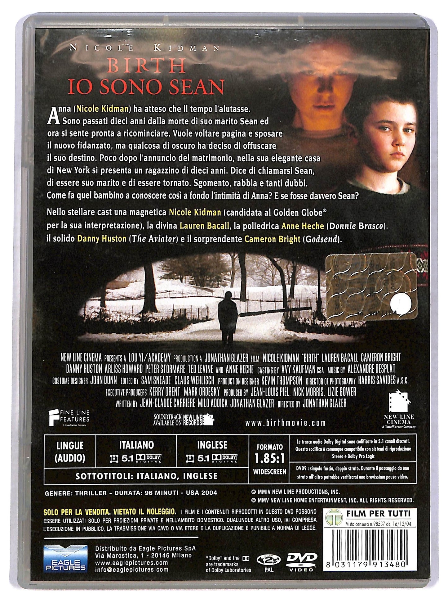 EBOND birth io sono sean NOLEGGIO DVD DB805127