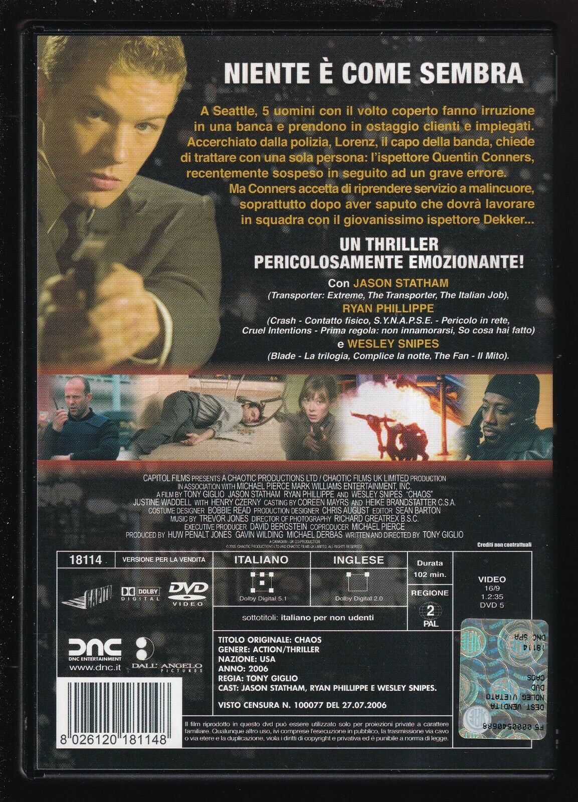 EBOND Caos Di Tony Giglio NOLEGGIO DVD DB805136