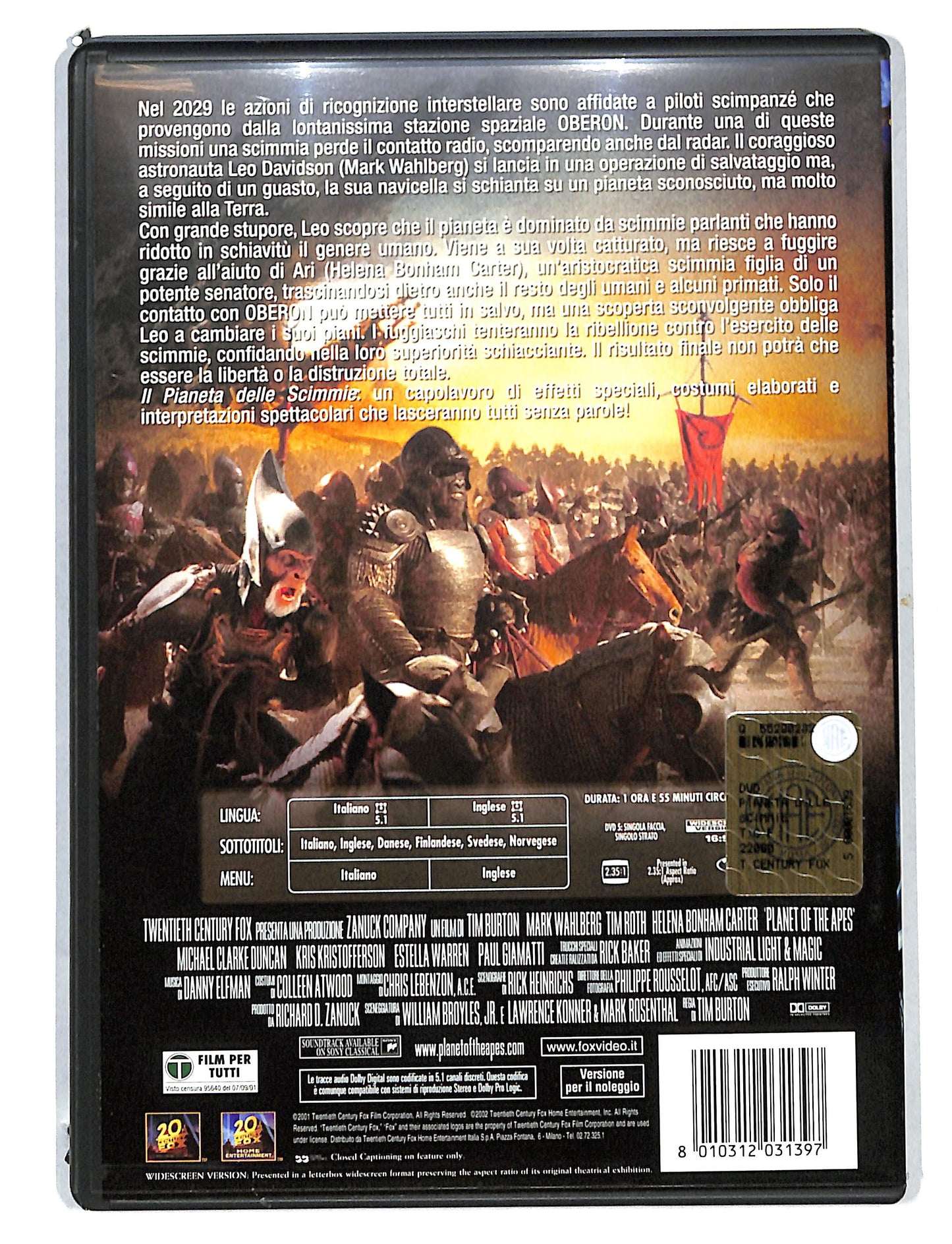 EBOND Planet of the Apes - Il Pianeta delle Scimmie NOLEGGIO DVD DB805324