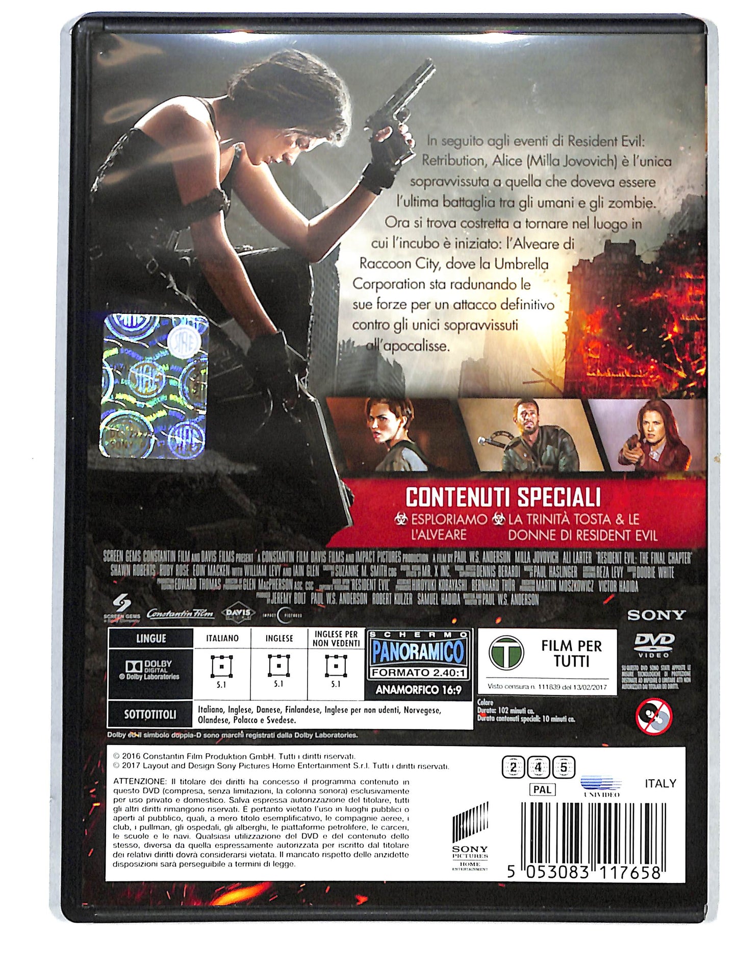 EBOND Resident Evil the final chapter NOLEGGIO DVD DB805332