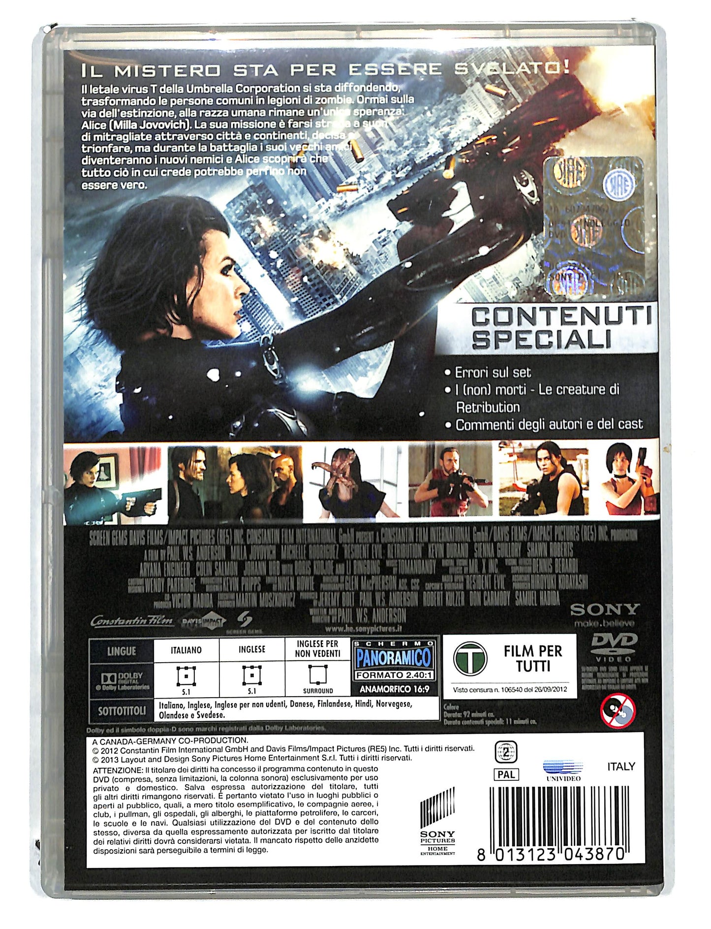 EBOND Resident Evil Retribution NOLEGGIO DVD DB805356