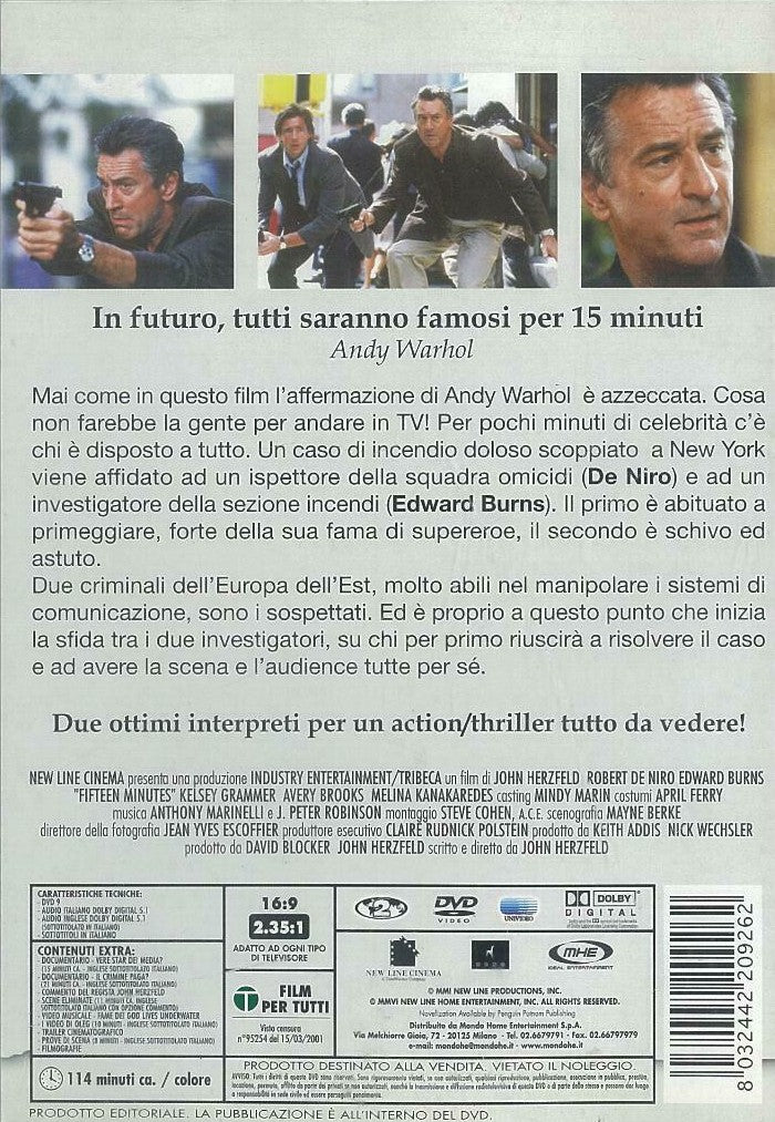 EBOND 15 minuti - Follia Omicida a New York NOLEGGIO DVD DB805621