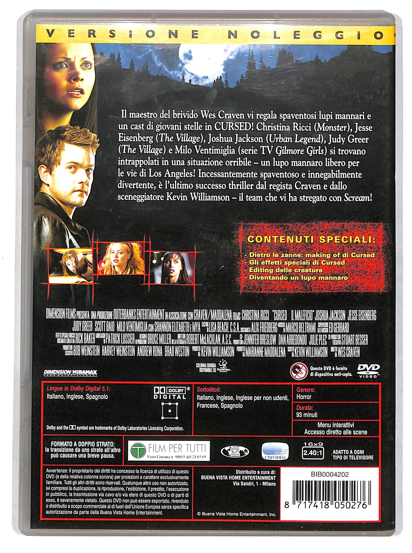 EBOND Cursed - Il maleficio Noleggio DVD DB805635