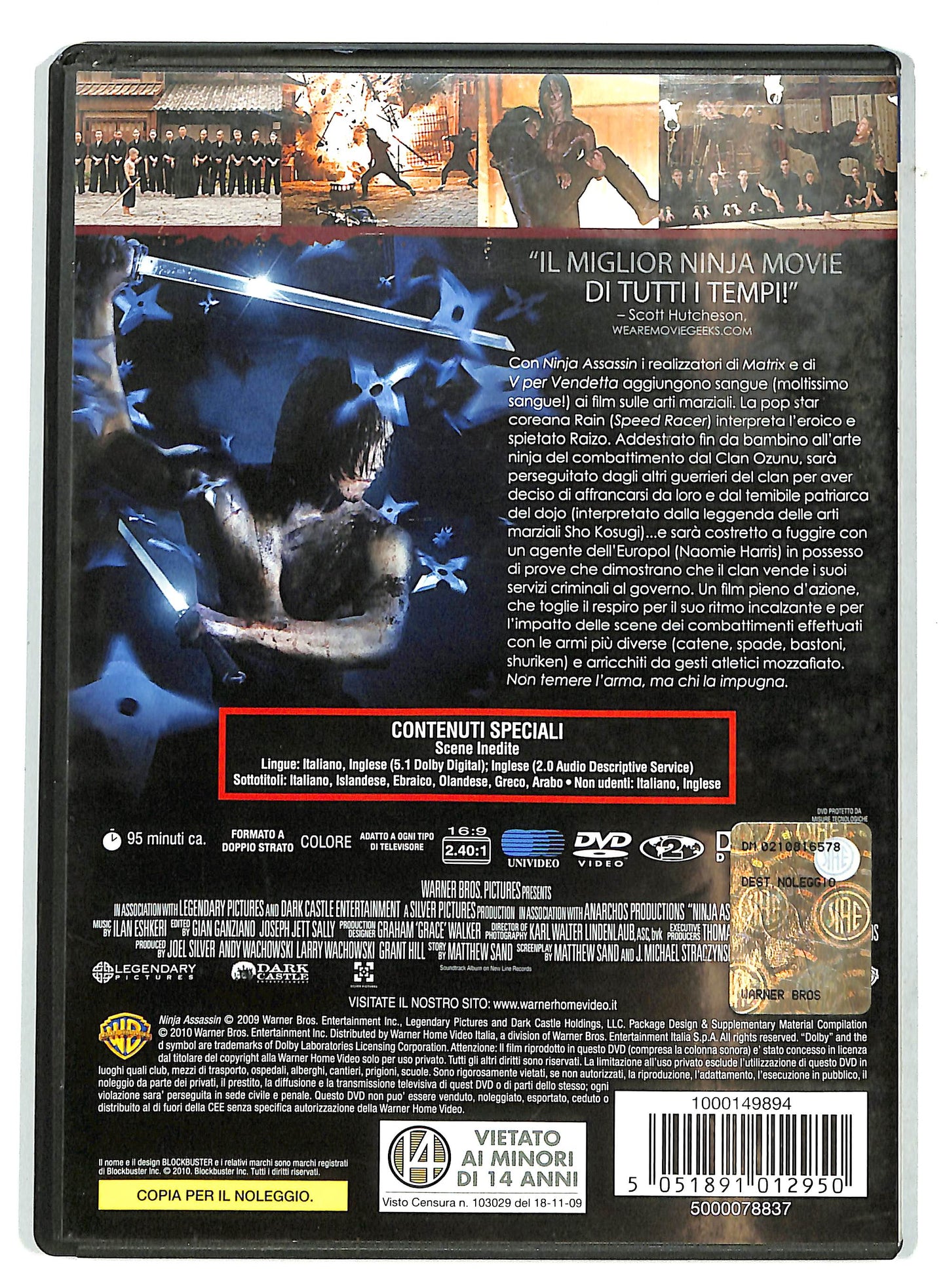 EBOND Ninja assassin NOLEGGIO DVD DB805642
