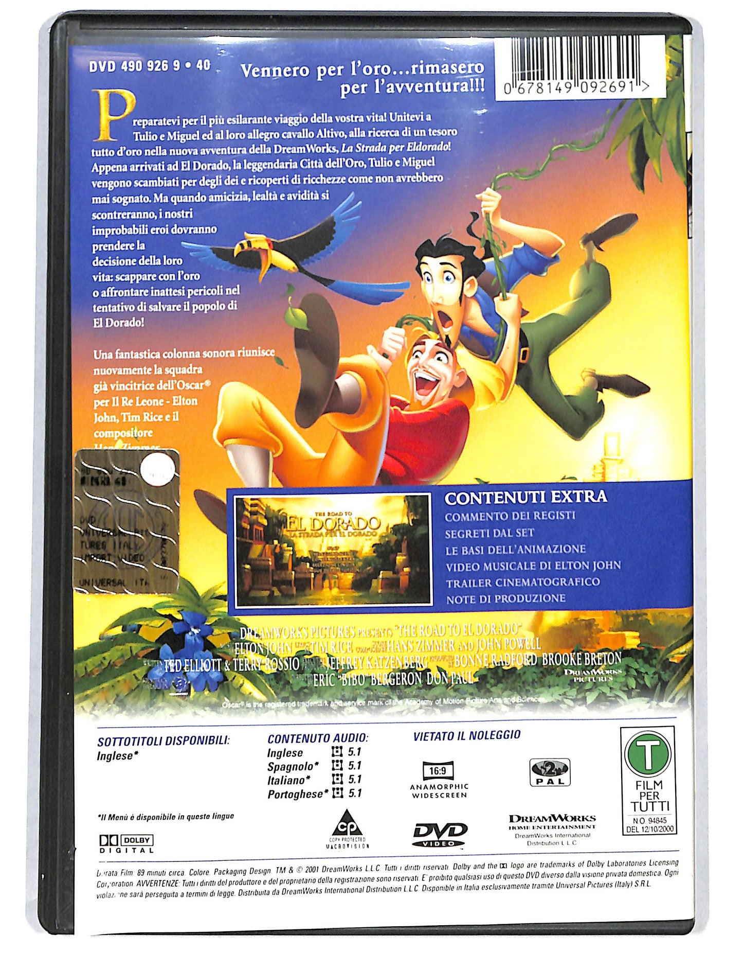 EBOND La strada per El Dorado NOLEGGIO DVD DB805814