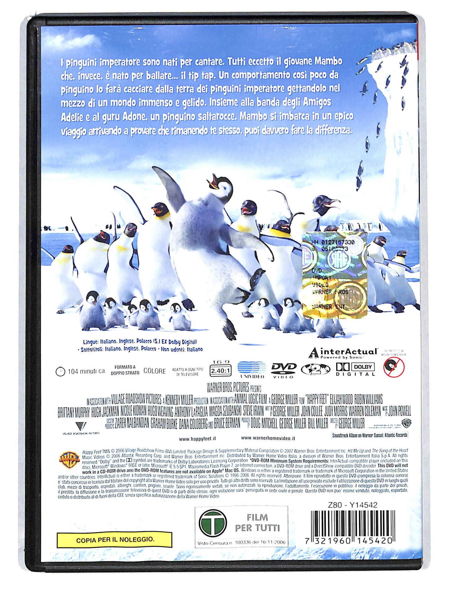 EBOND Happy Feet NOLEGGIO DVD DB805816