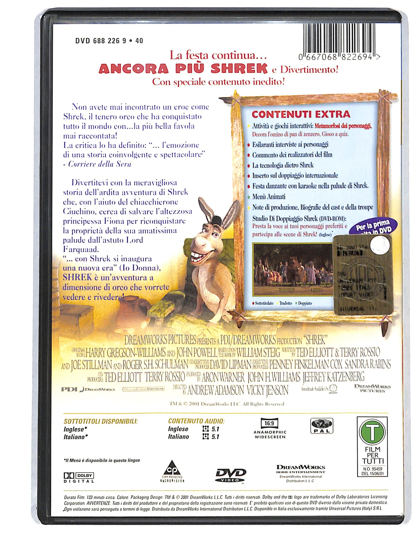 EBOND Shrek NOLEGGIO DVD DB805823