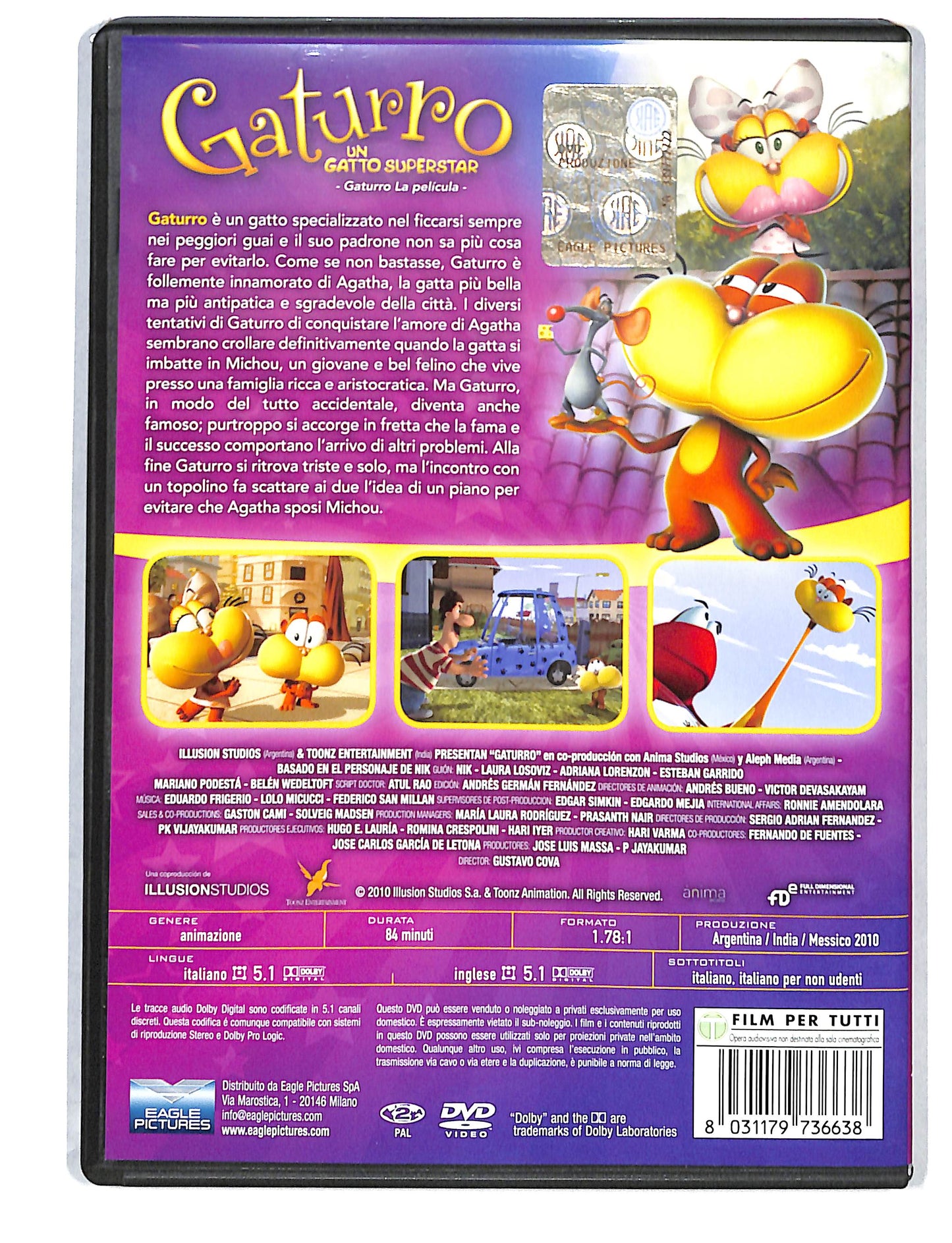 EBOND Gaturro - Un Gatto Superstar NOLEGGIO DVD DB805848