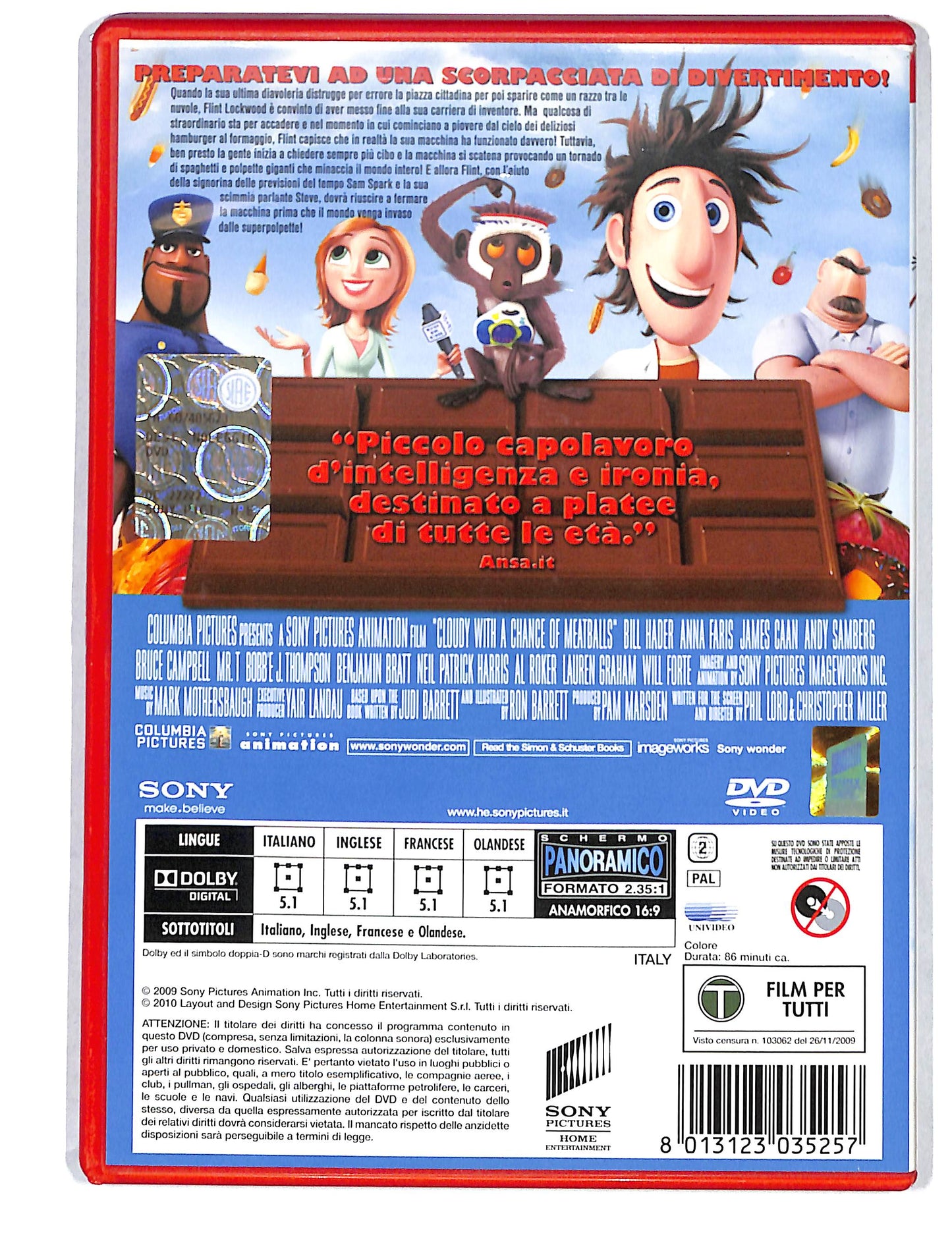 EBOND Piovono Polpette NOLEGGIO DVD DB805860