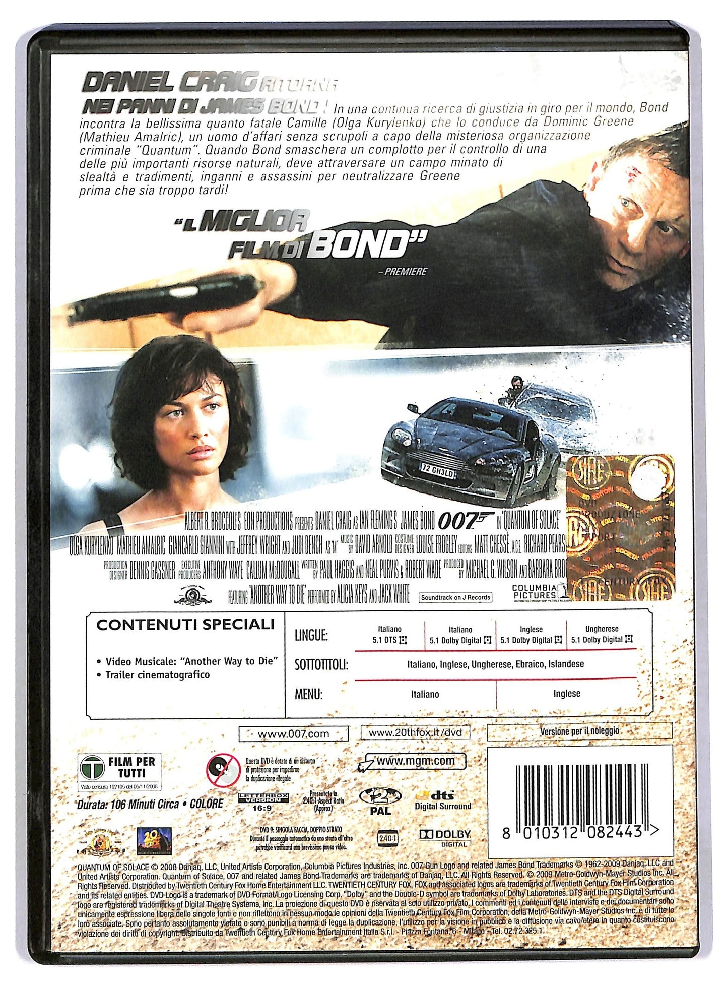 EBOND 007 Quantum Of Solace NOLEGGIO DVD DB805907
