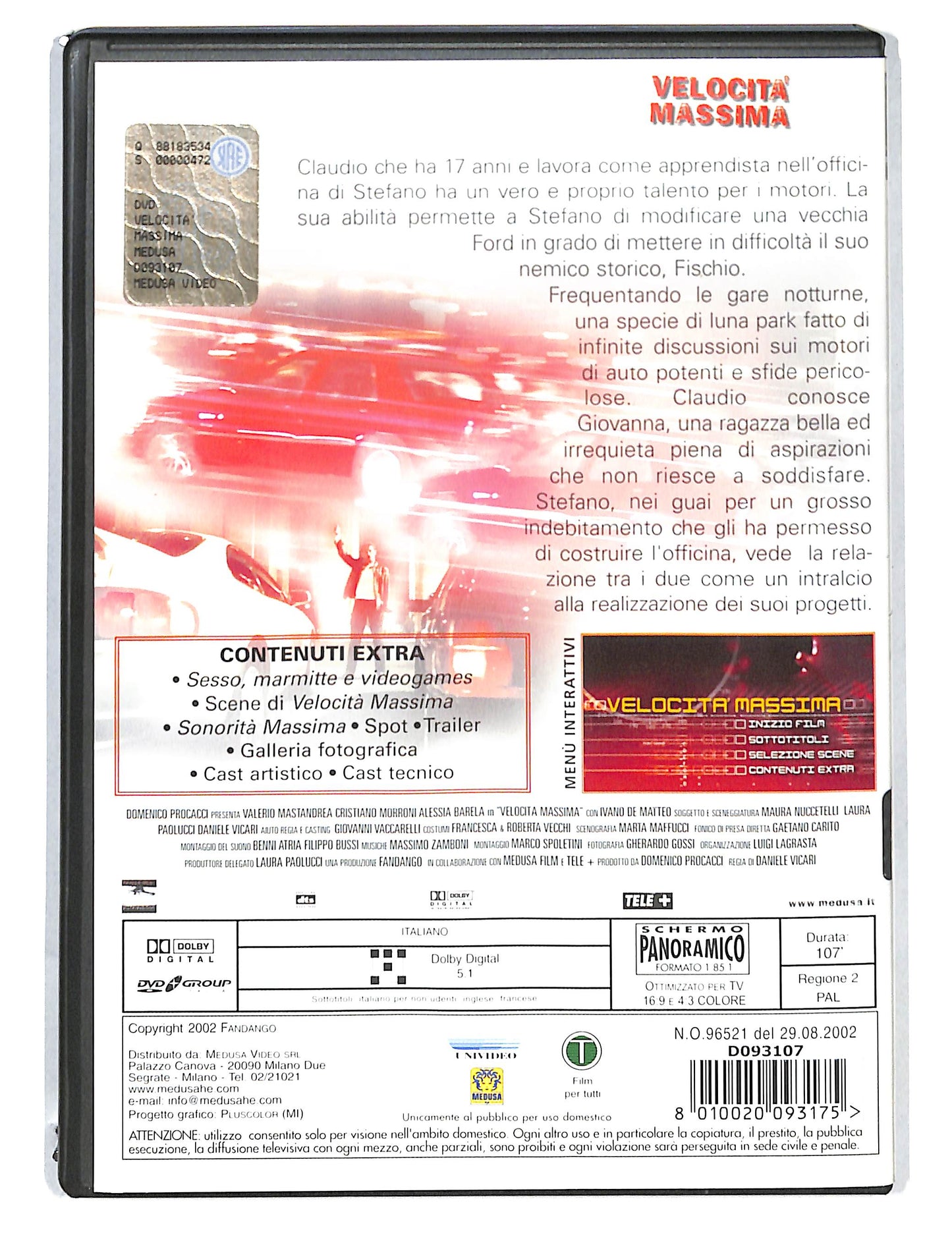 EBOND Velocita Massima NOLEGGIO DVD DB806115