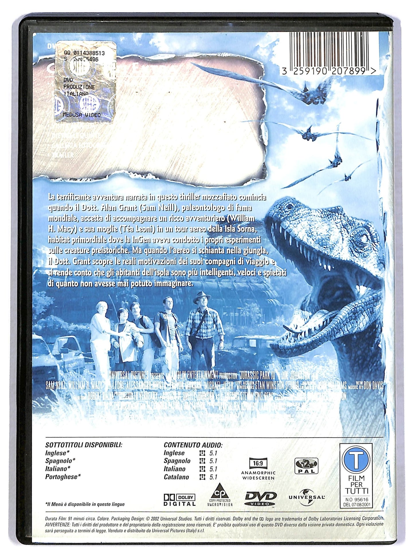EBOND Jurassic Park III NOLEGGIO DVD DB806826