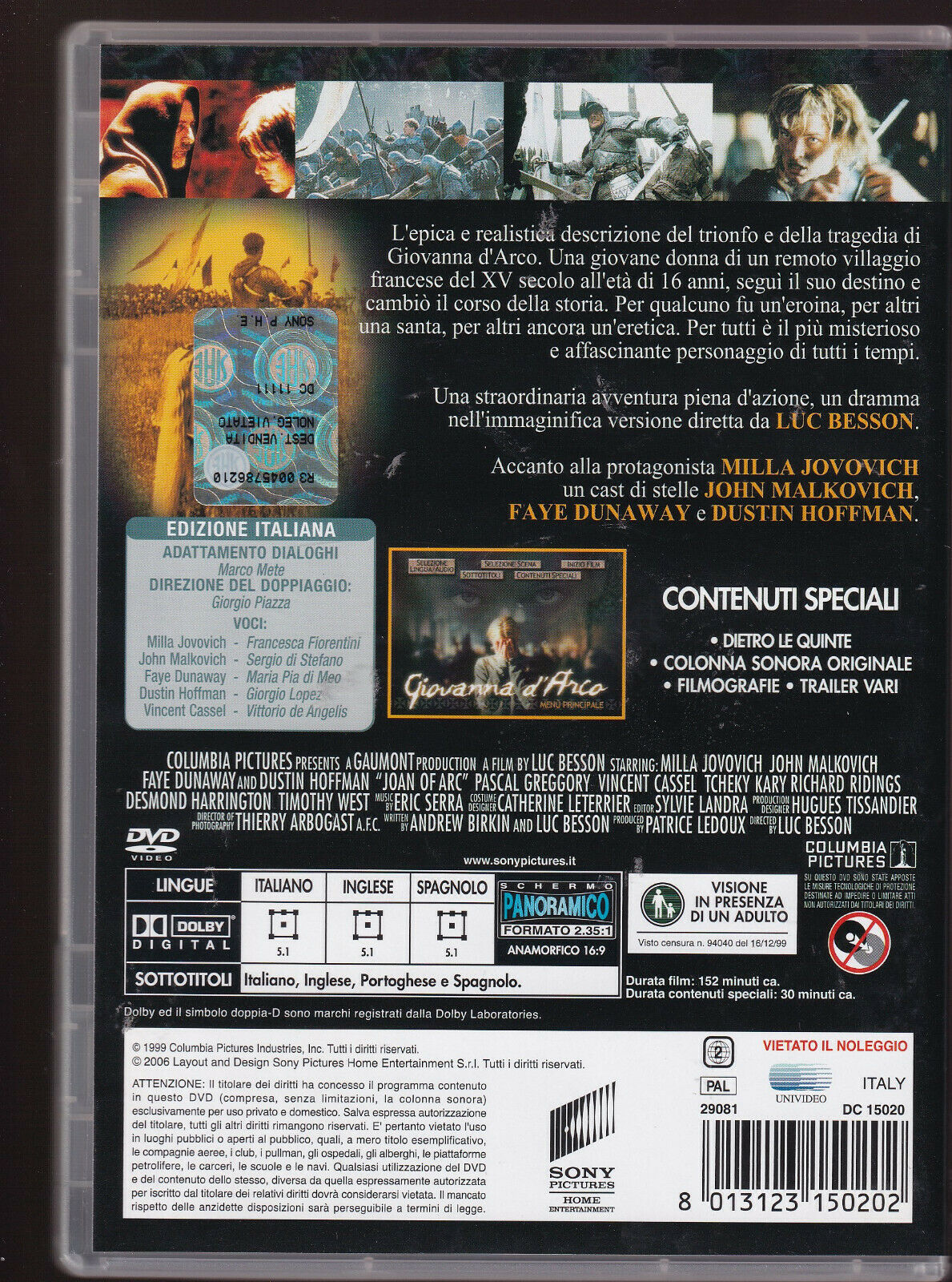 EBOND Giovanna D'arco NOLEGGIO DVD DB806842