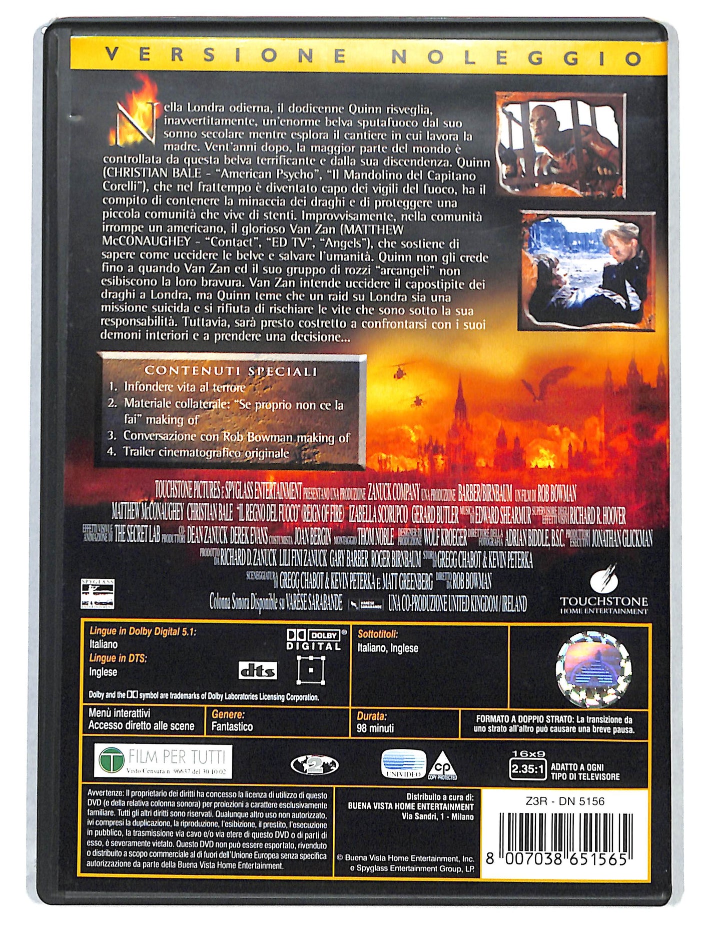 EBOND Il regno del fuoco NOLEGGIO DVD DB807332