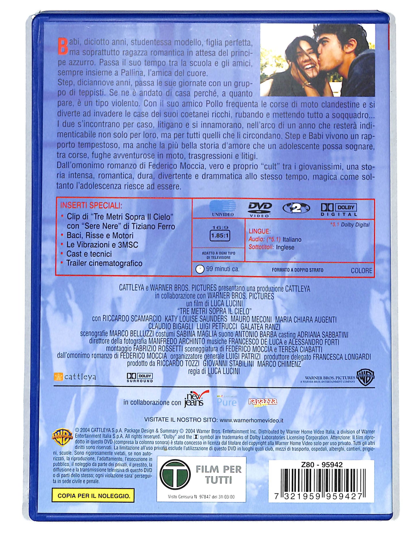 EBOND Tre metri sopra il cielo NOLEGGIO DVD DB807823