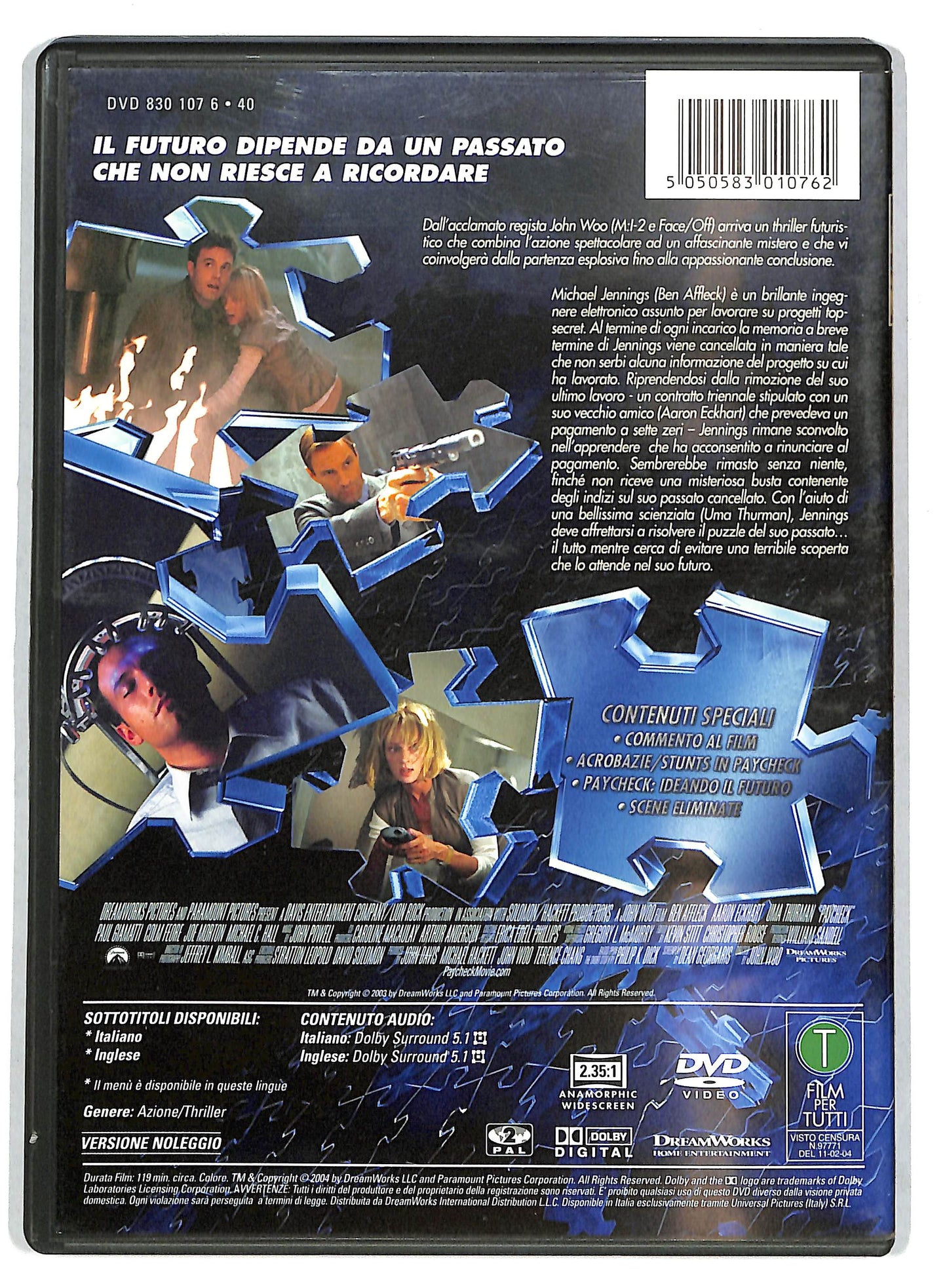 EBOND Paycheck Noleggio NOLEGGIO DVD DB808135