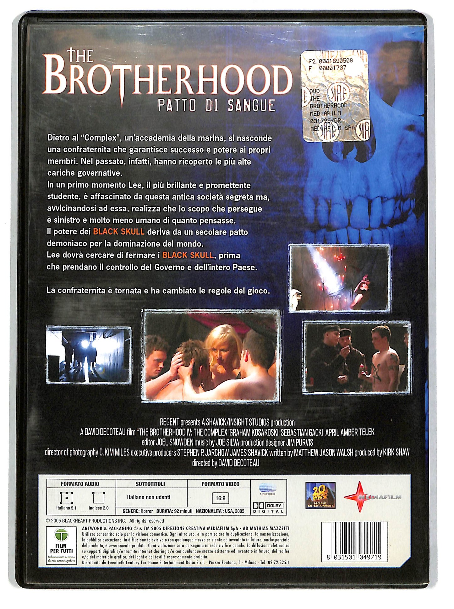 EBOND The Brotherhood - patto di sangue NOLEGGIO DVD DB808148