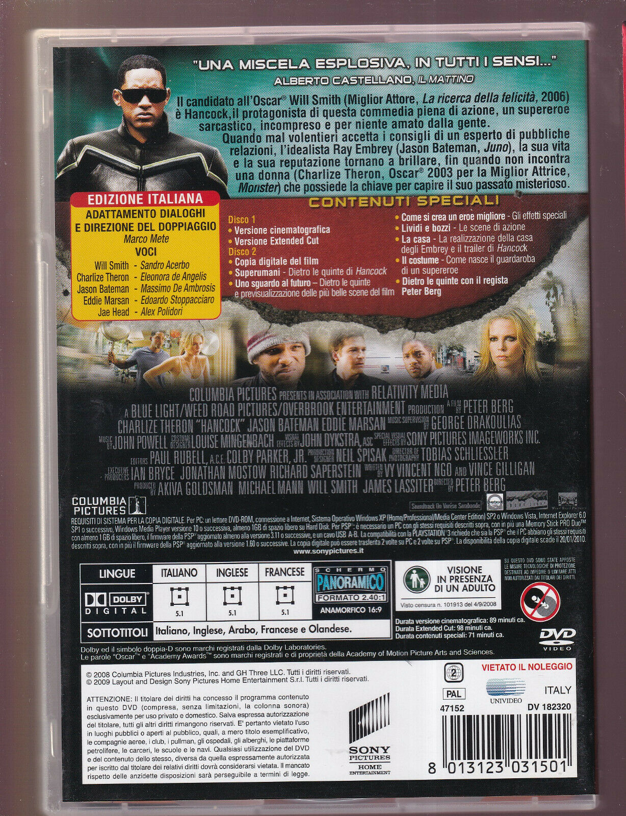 EBOND Hancock DVD DB808607