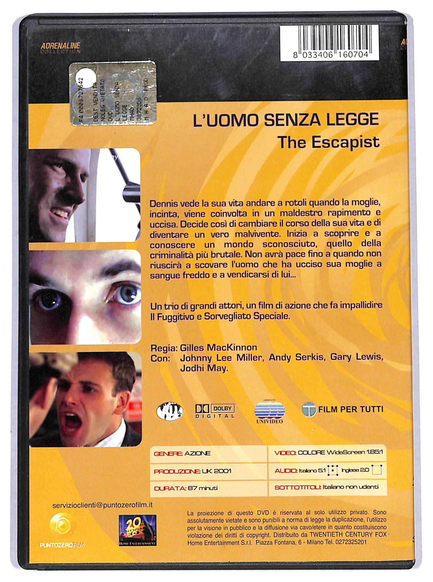 EBOND L'uomo senza legge DVD DB808624
