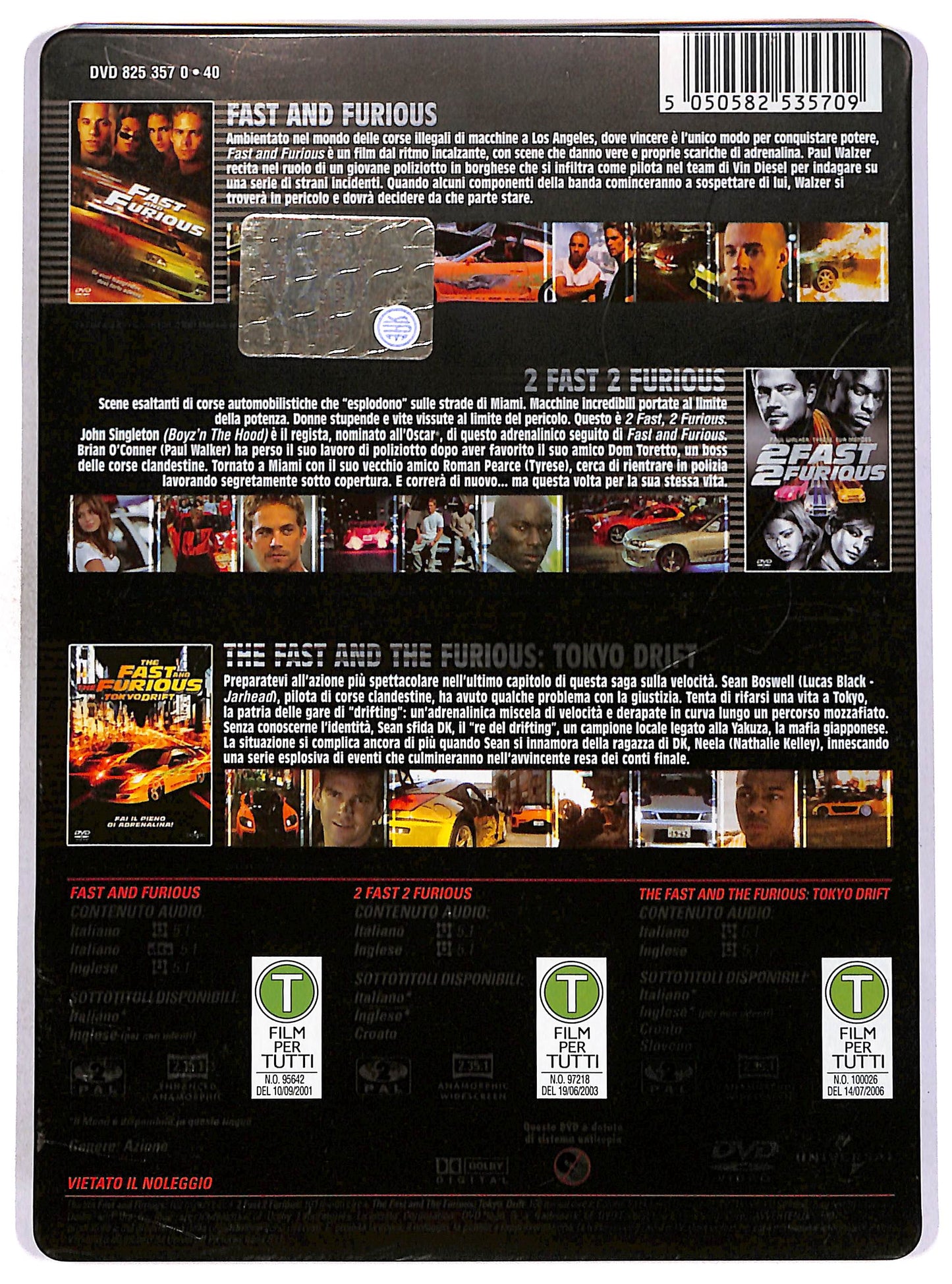 EBOND The Fast and the Furious Ultimate Collection STEELBOOK DVD DB808642