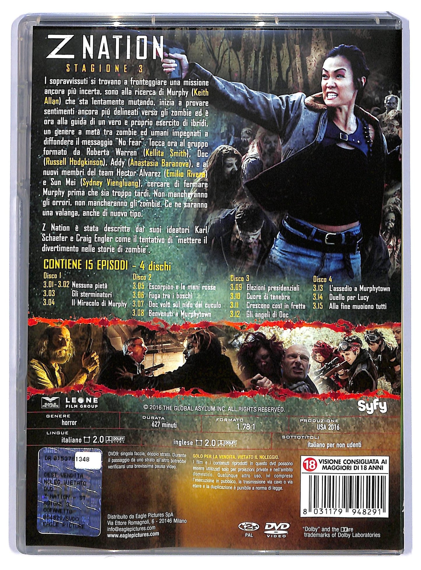 EBOND Z Nation stagione 3 - contiene 4 dischi DVD DB808643