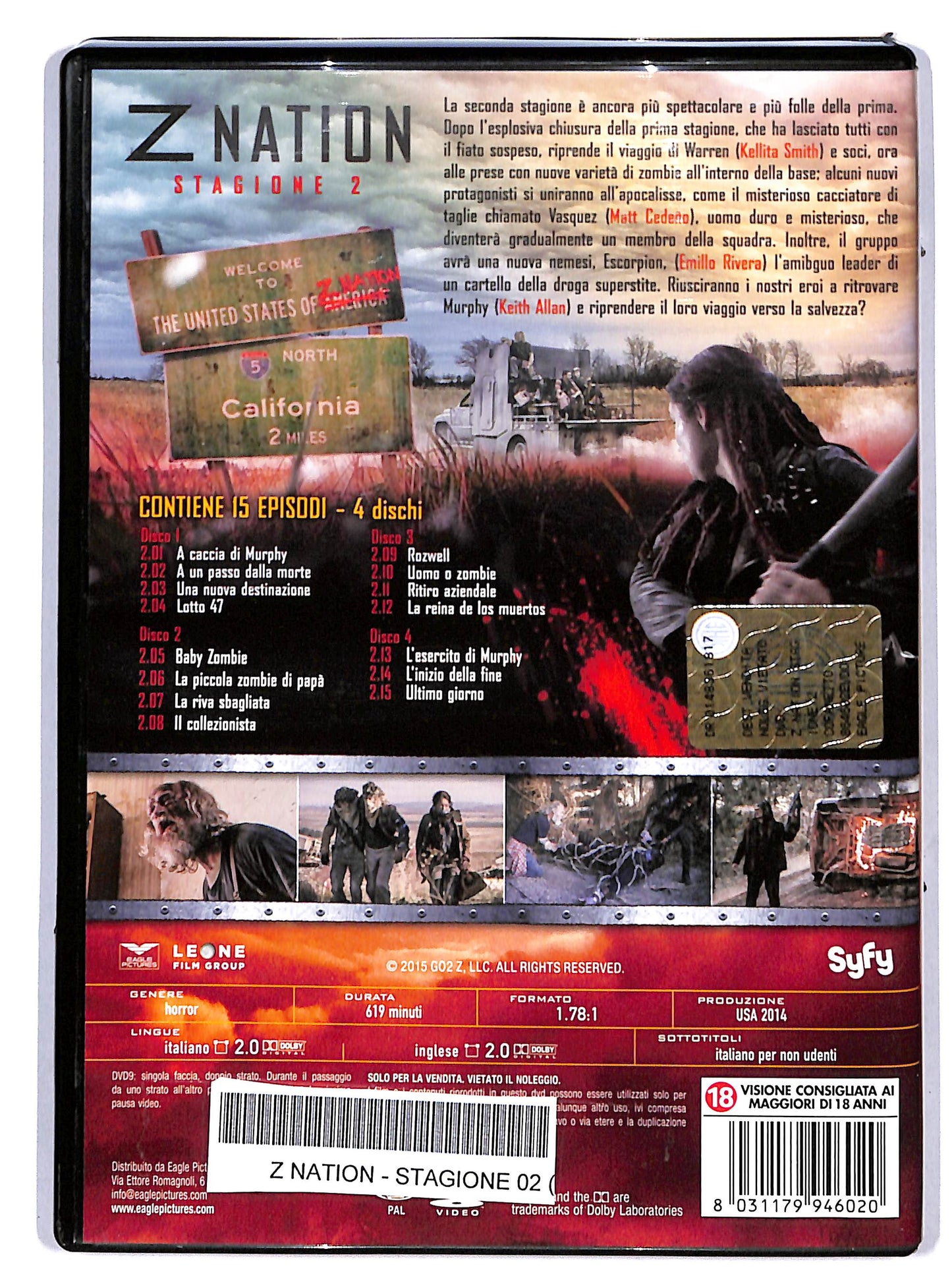 EBOND Z Nation , Stagione 2 DVD DB808656