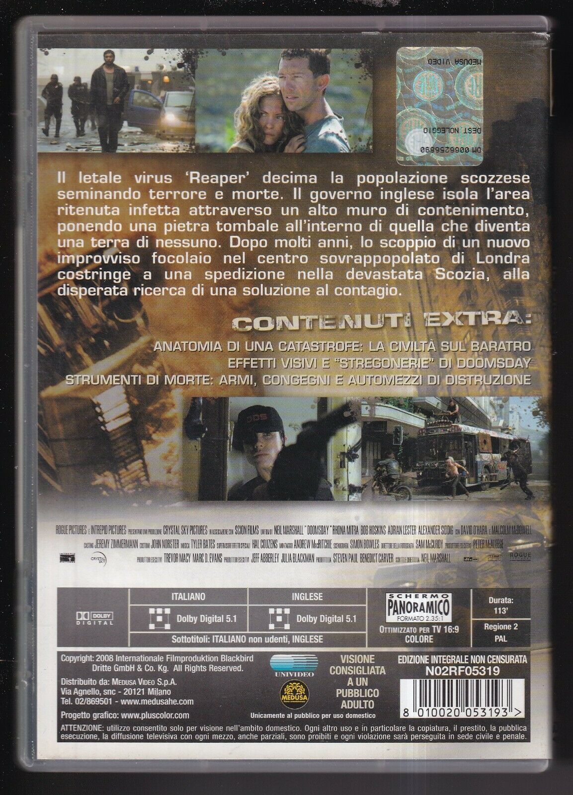 EBOND Doomsday - Il Giorno Del Giudizio Ex Noleggio DVD DB808826