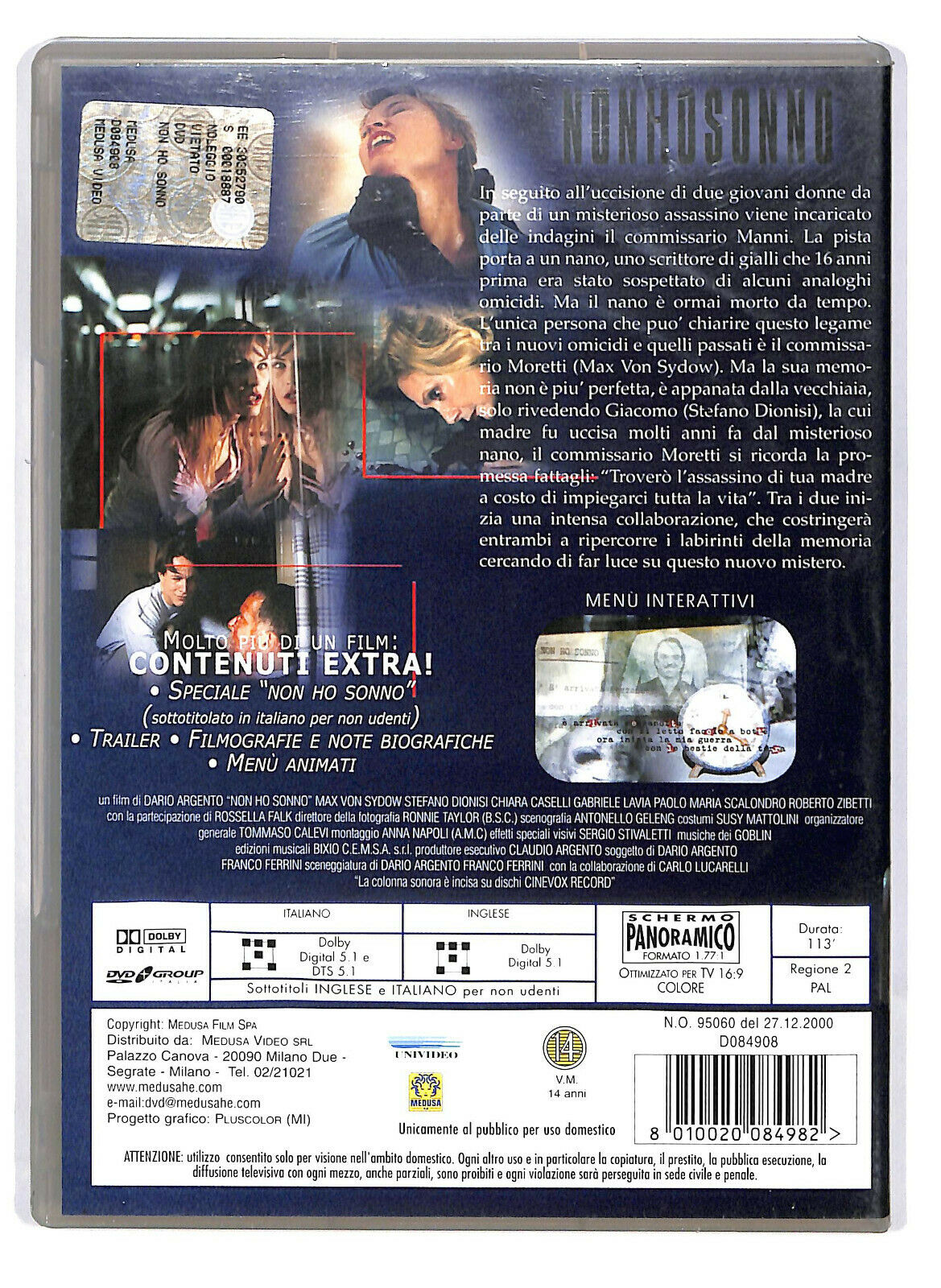 EBOND Non Ho Sonno NOLEGGIO DVD DB808866
