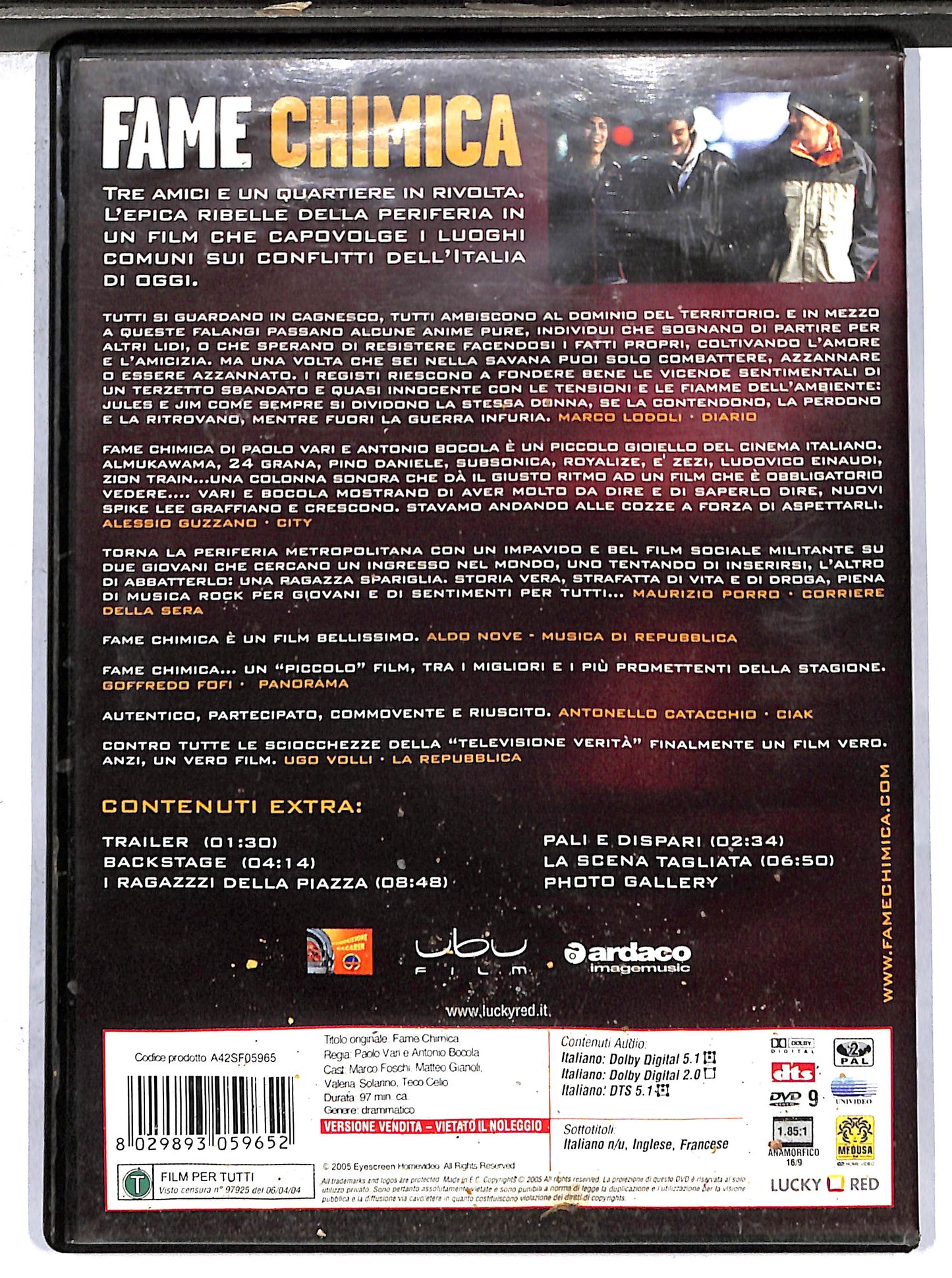 EBOND Fame chimica NOLEGGIO DVD DB809308