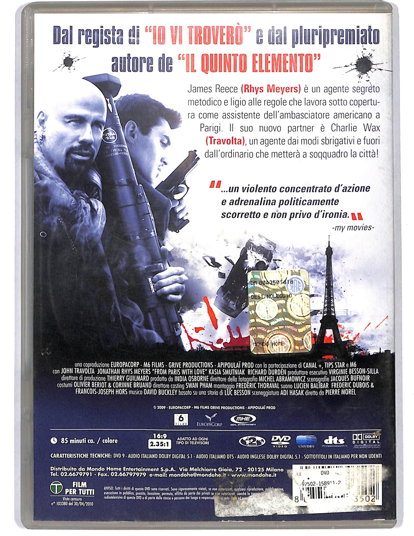 EBOND From Paris with love NOLEGGIO DVD DB809648