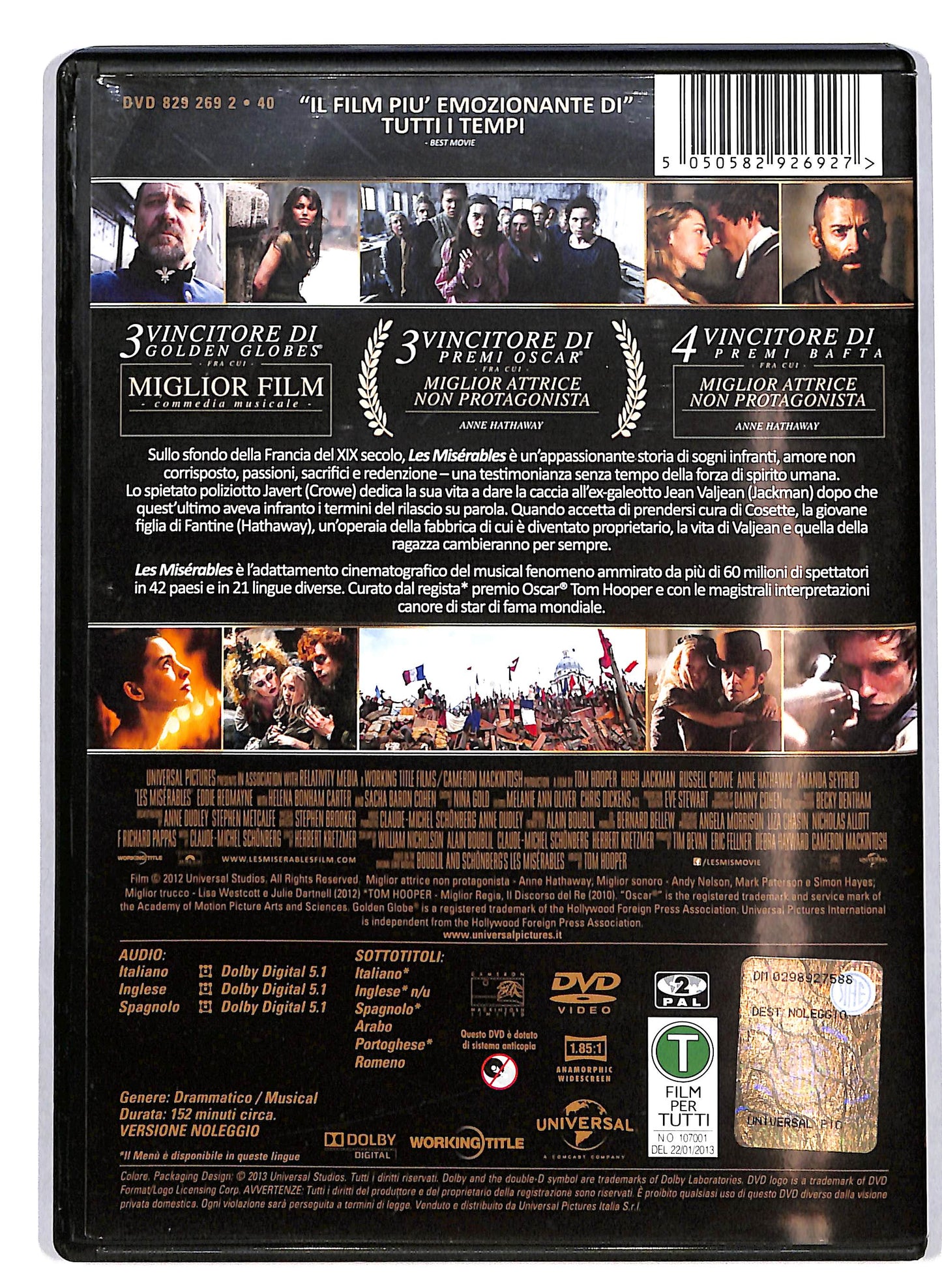 EBOND Les Miserables - NOLEGGIO DVD DB809652