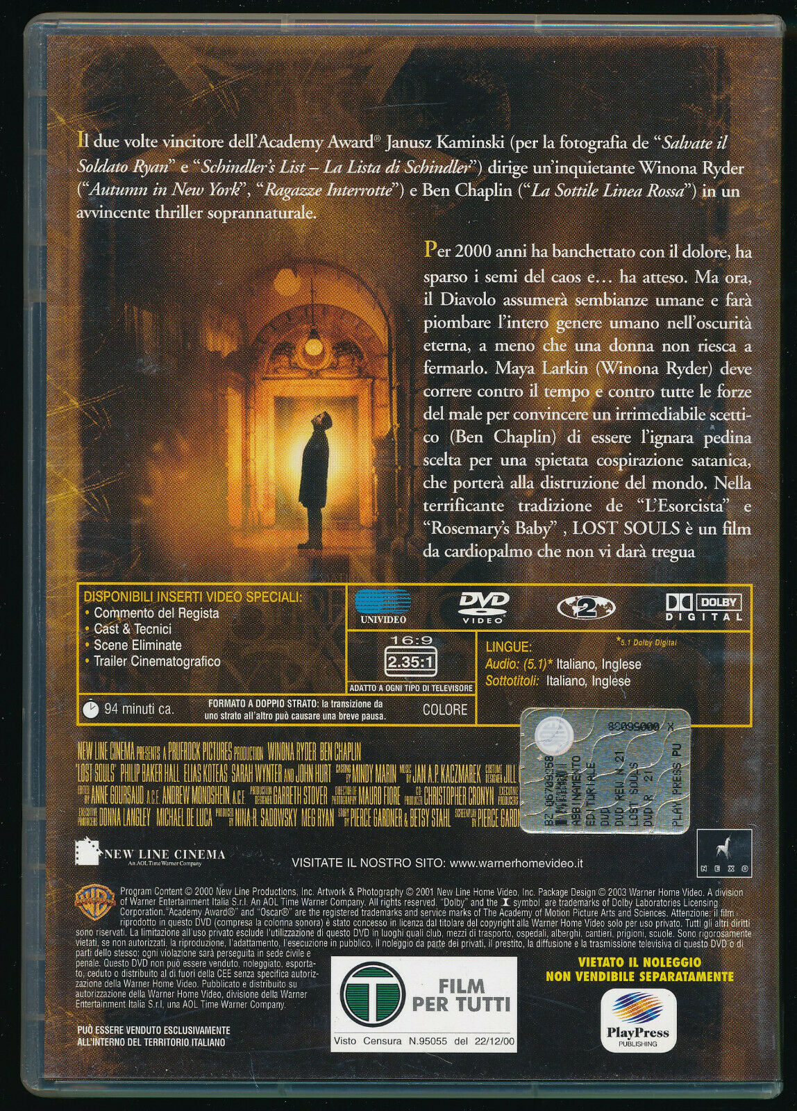 EBOND Lost Souls - La Profezia DVD DB809830