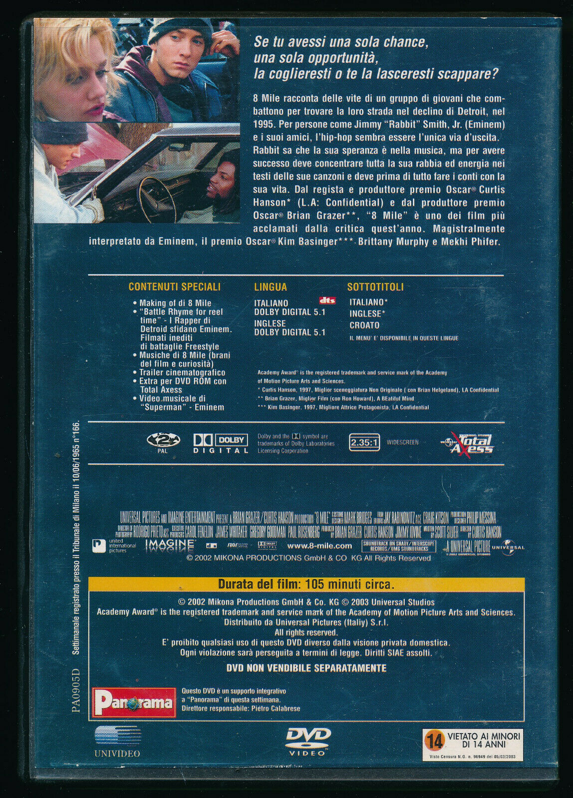 EBOND 8 Mile DVD DB809841