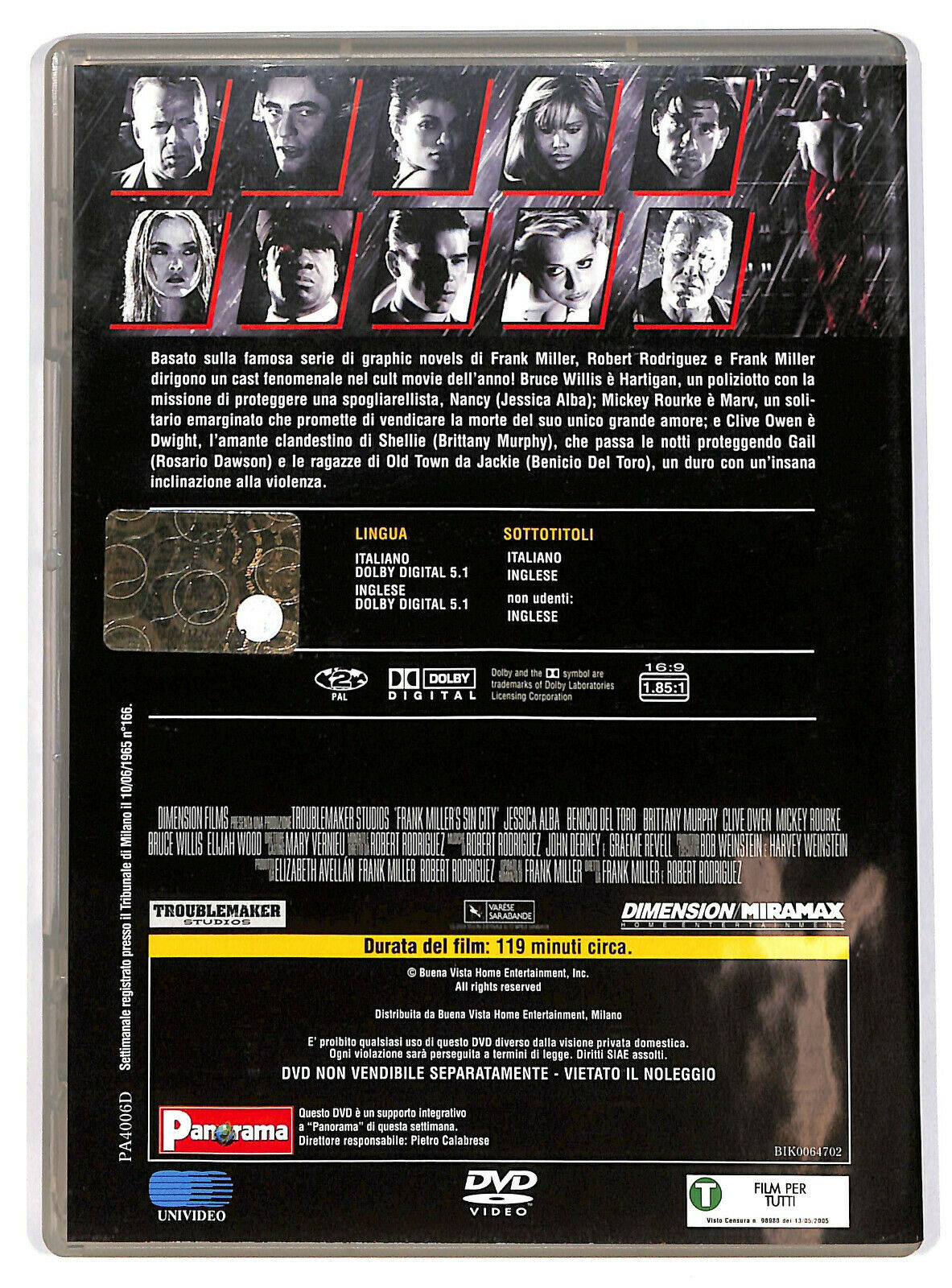 EBOND Sin City  Editoriale DVD DB810149