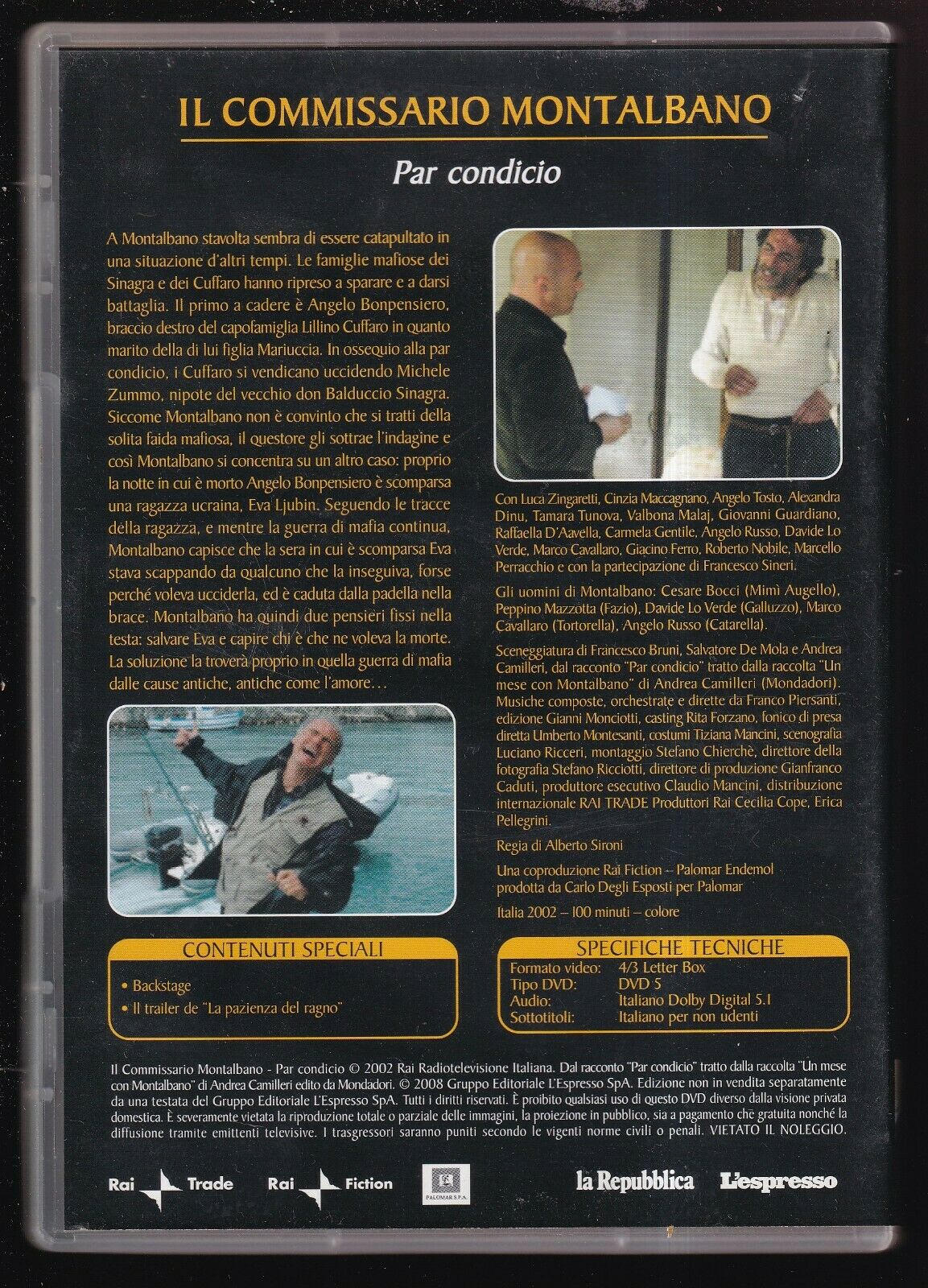 EBOND Par Condicio Il Commissario Montalbano Vol.12 Editoriale DVD DB810161