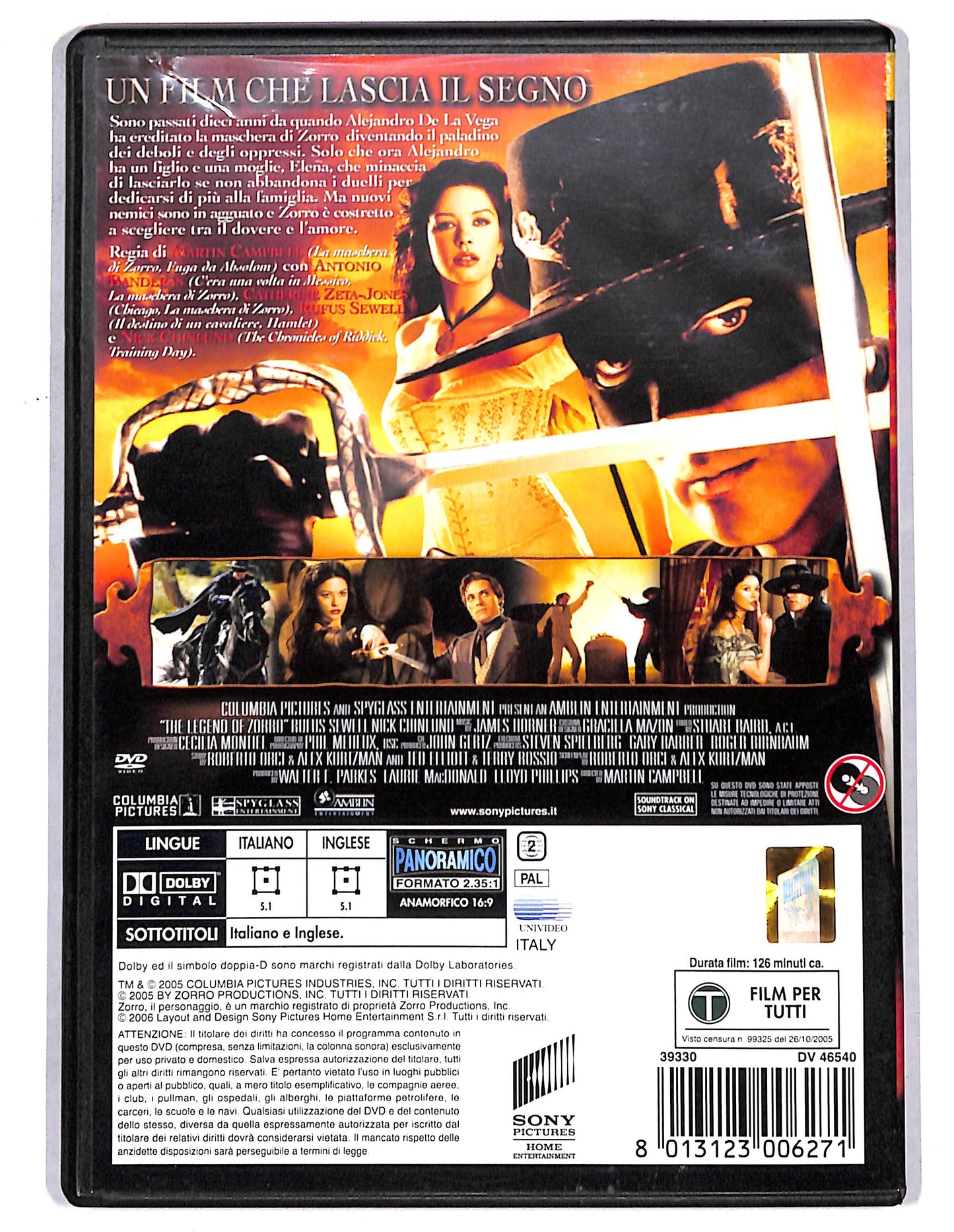 EBOND The Legend of Zorro NOLEGGIO DVD DB810308