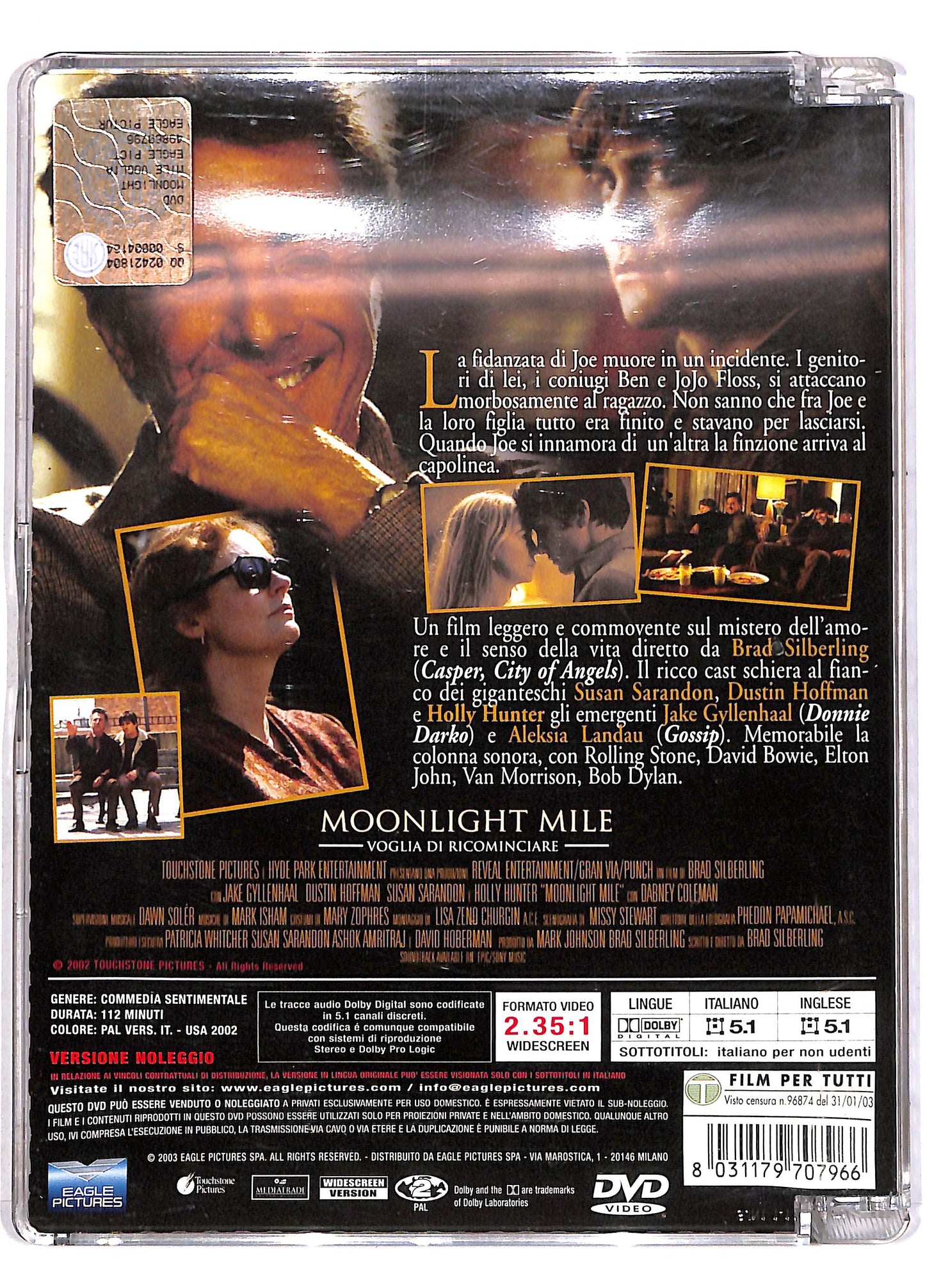 EBOND Moonlight Mile - Voglia di ricominciare SJB NOLEGGIO DVD DB810315