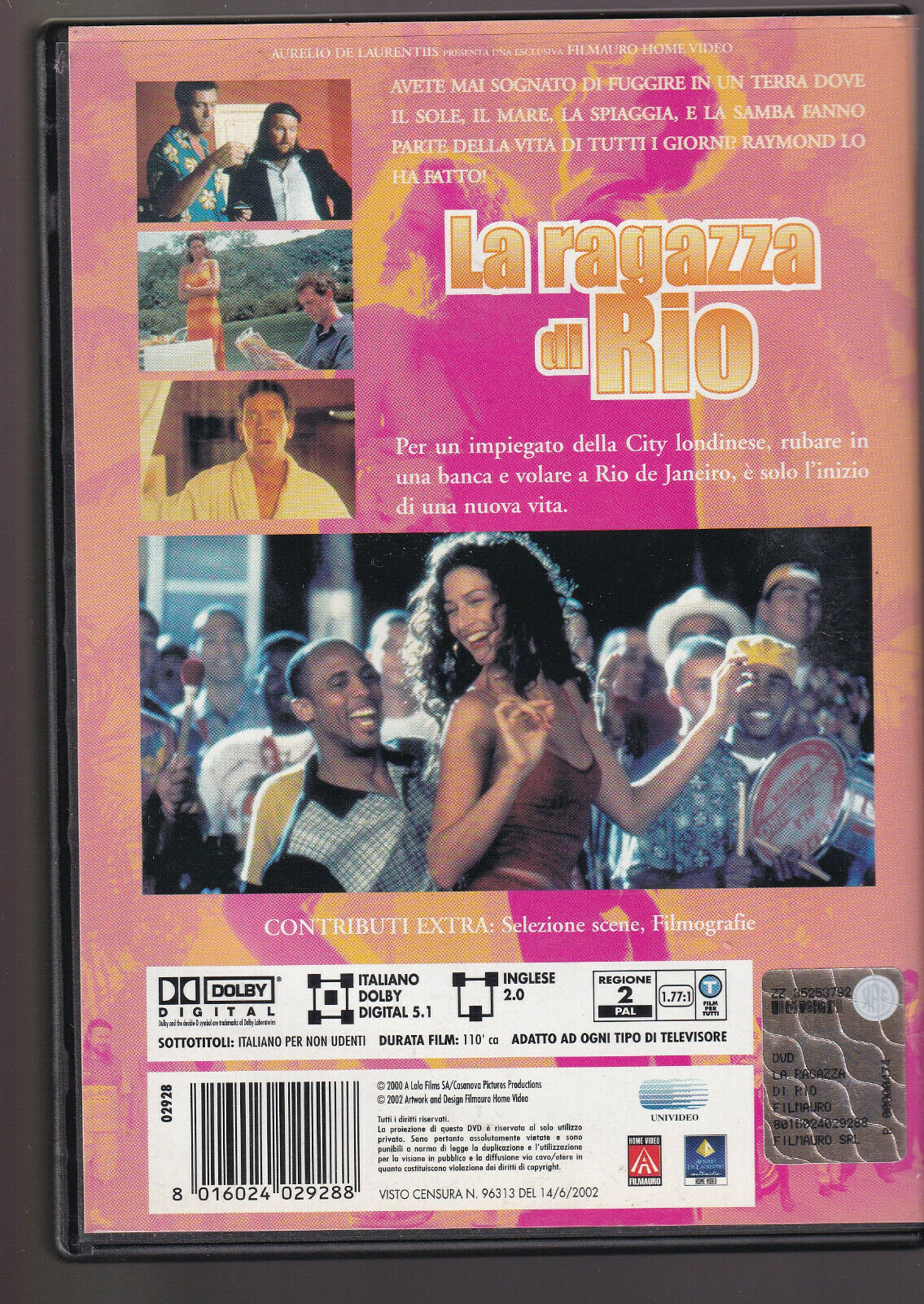EBOND La Ragazza Di Rio  Ex Noleggio DVD DB810360