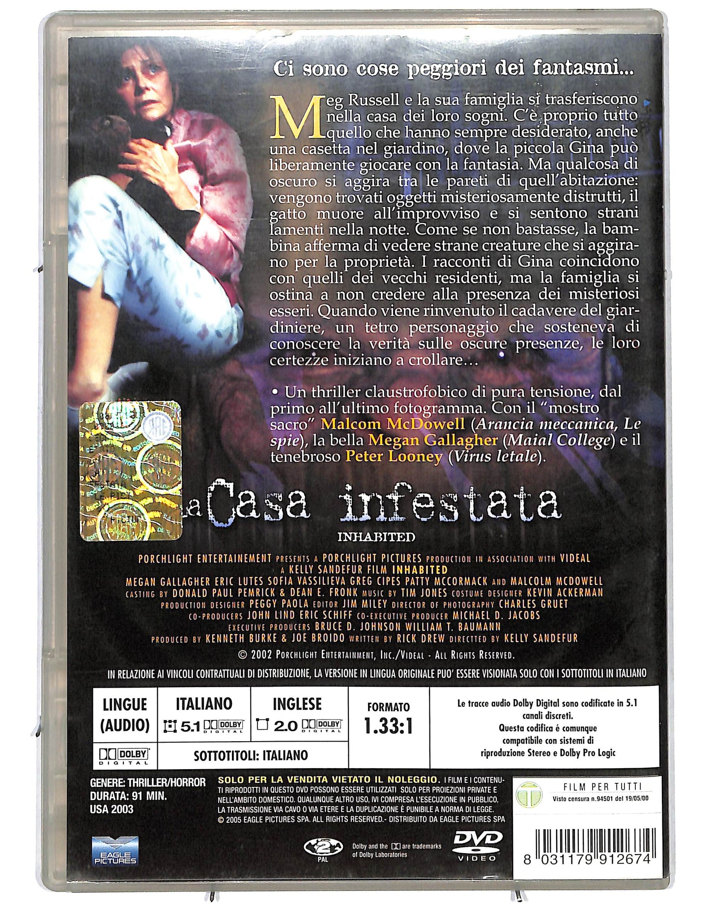 EBOND La casa infestata slimcase NOLEGGIO DVD DB810614