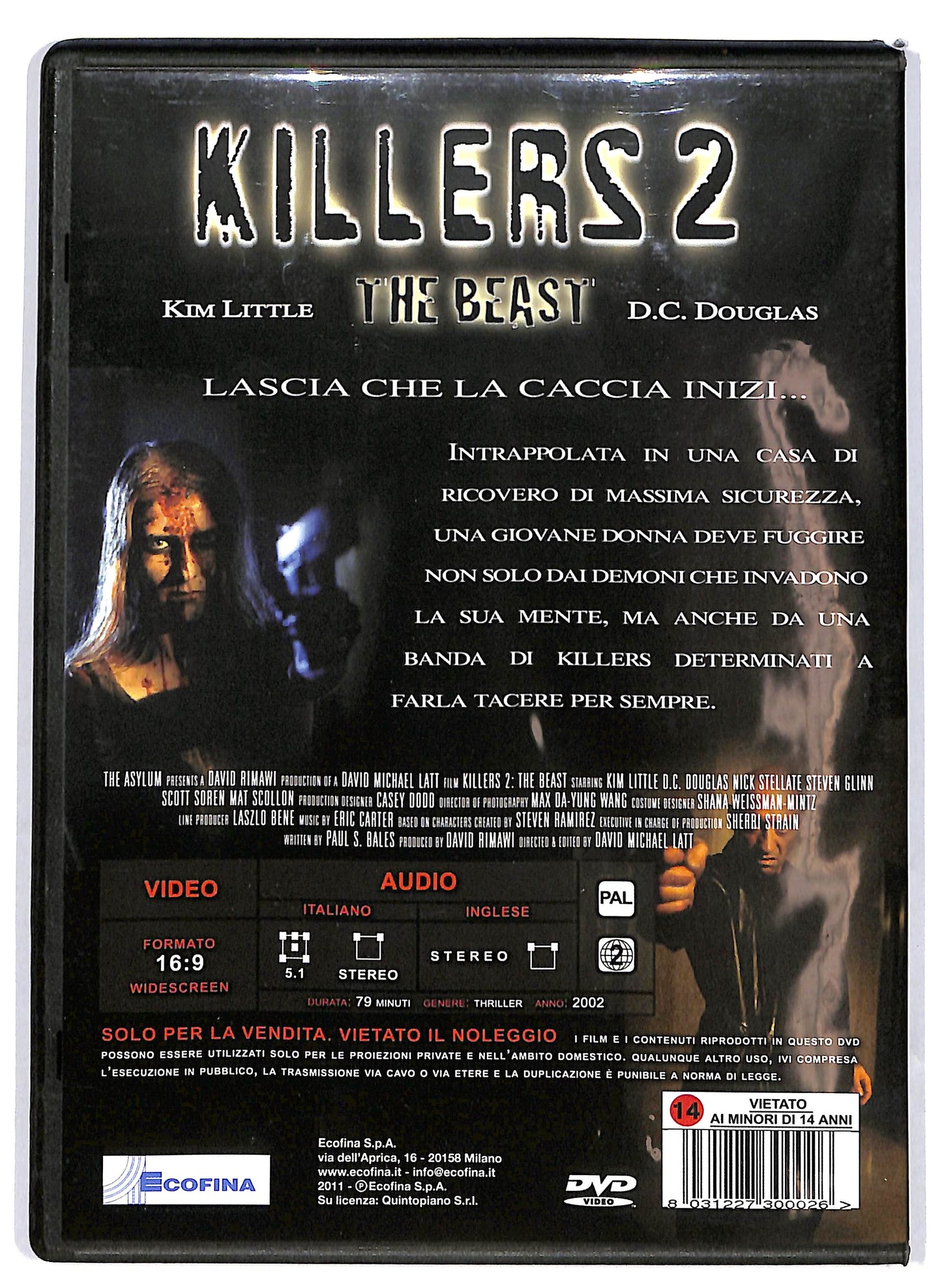 EBOND Killers 2: The Beast NOLEGGIO DVD DB810635