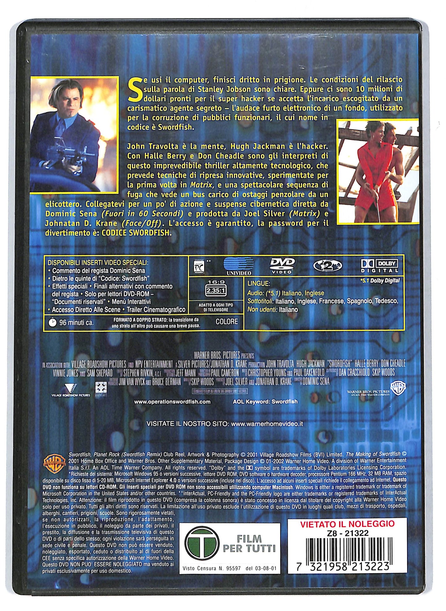 EBOND Codice swordfish - Password accepted NOLEGGIO DVD DB810810