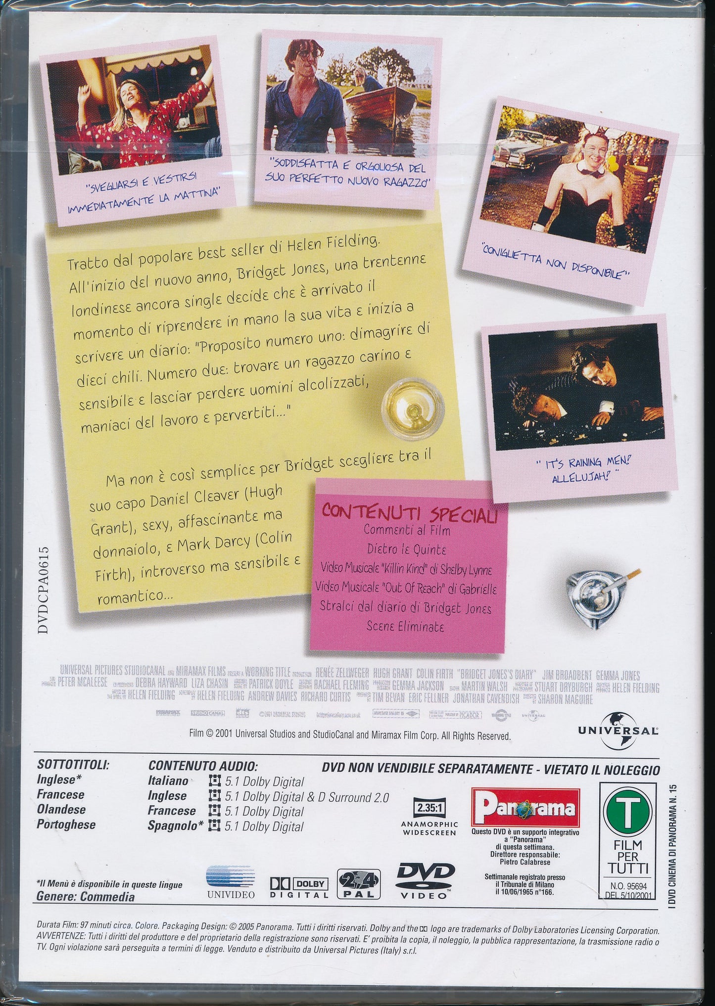 EBOND Il Diario Di Bridget Jones - Editoriale Panorama DVD DB810838