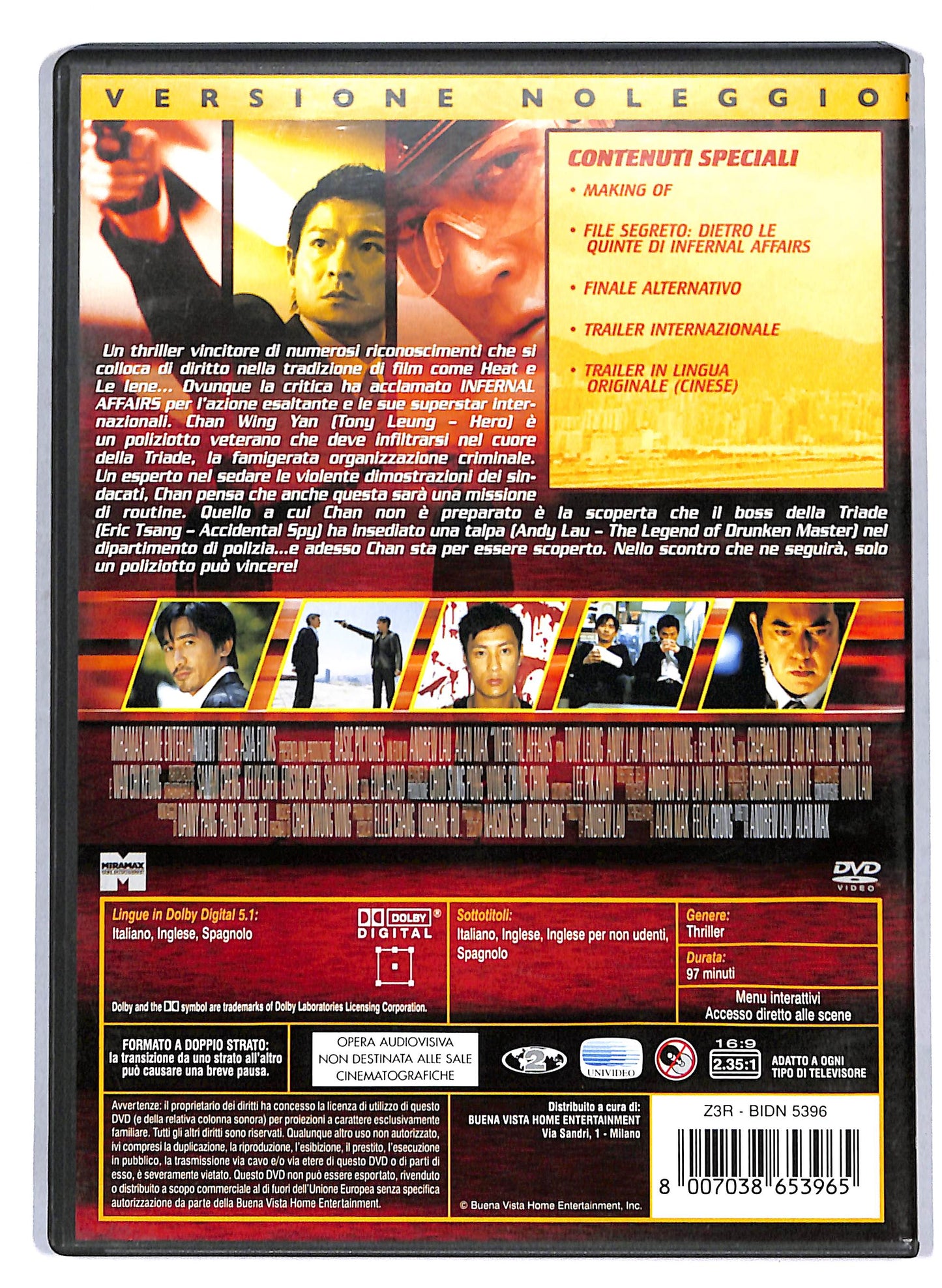 EBOND Infernal Affairs NOLEGGIO DVD DB811153