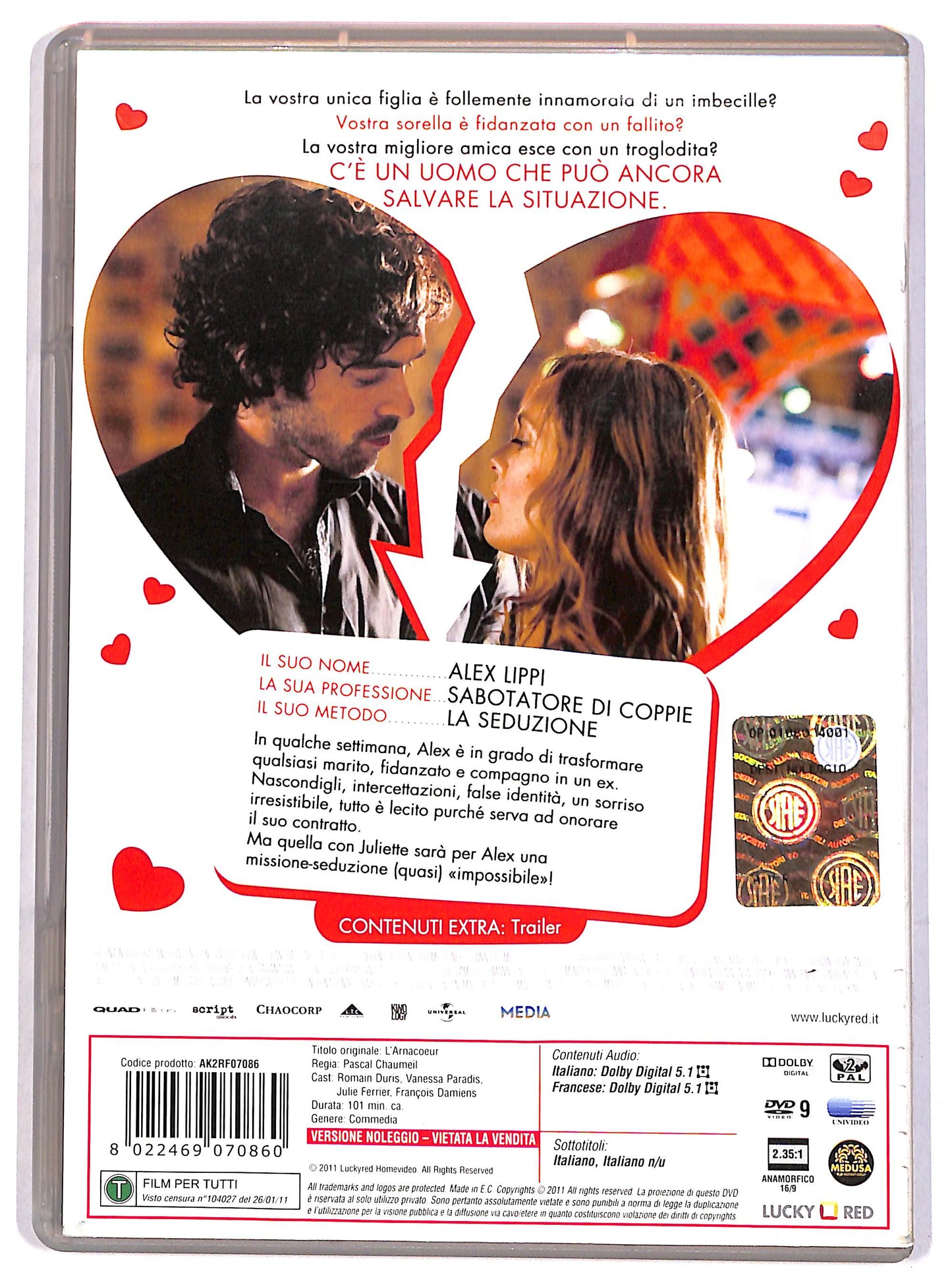 EBOND Il Truffacuori - Professionista in separazioni Noleggio DVD DB811155
