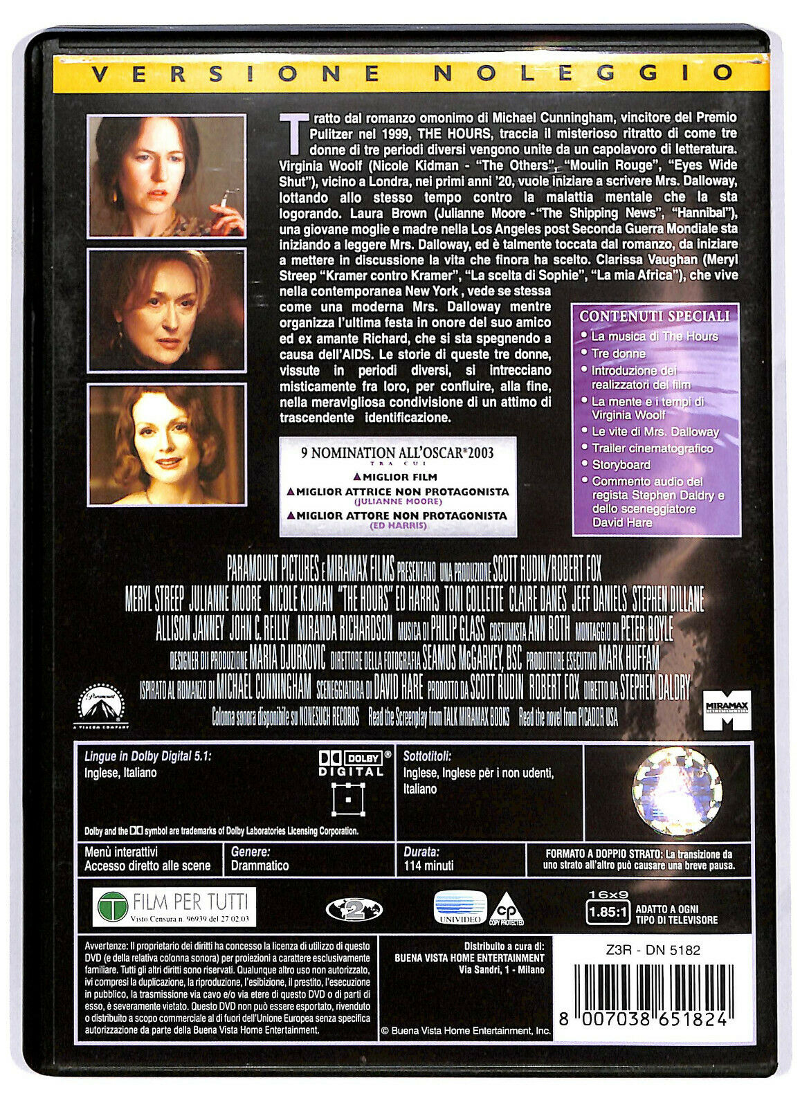 EBOND The Hours Ex Noleggio DVD DB811164